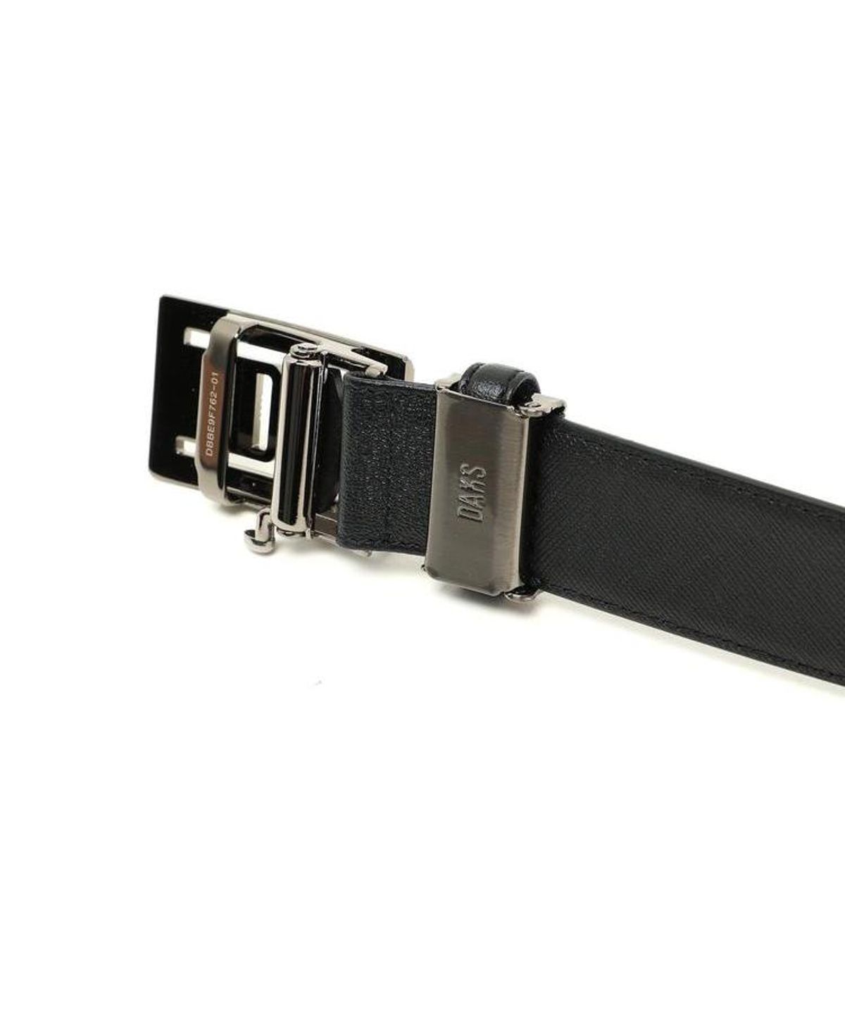 닥스 남성 액세서리(DAKS MEN'S ACCESSORIES) 닥스 블랙 DD장식 무광버클 소가죽 자동벨트 DBBE6F762BK
