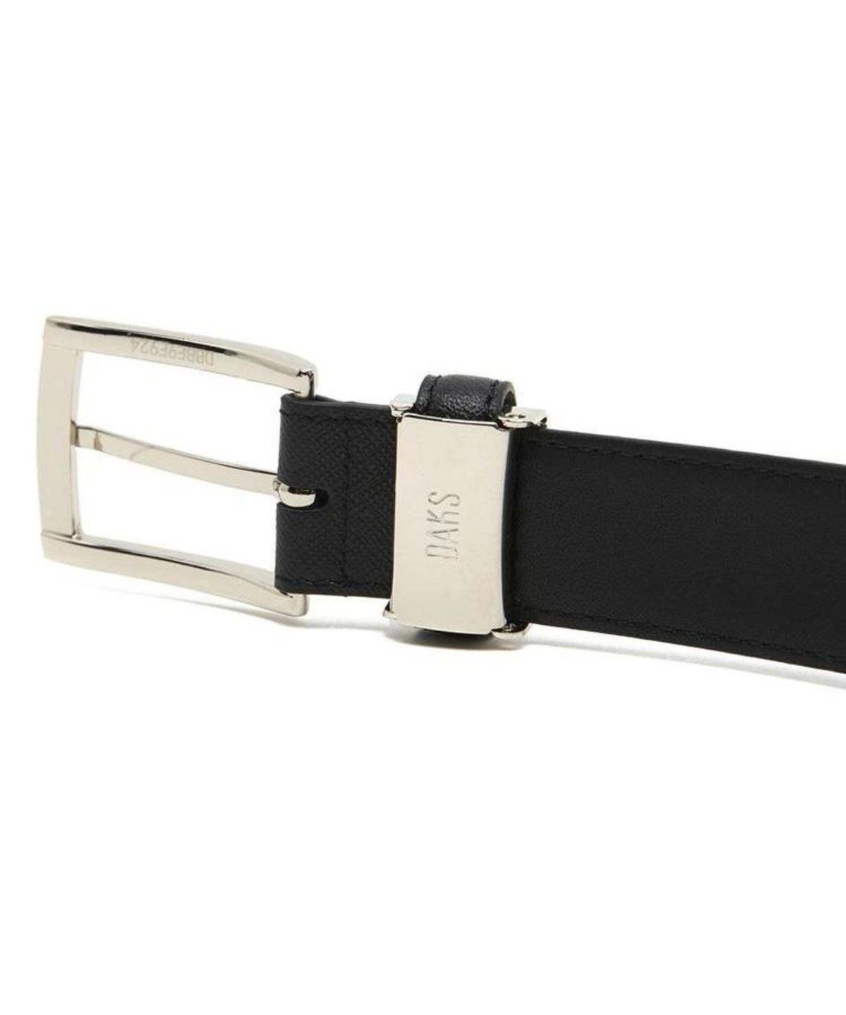 닥스 남성 액세서리(DAKS MEN'S ACCESSORIES) 닥스 블랙 모던 스퀘어 버클 소가죽 비조벨트 선물포장재동봉 DBBE6F924BK