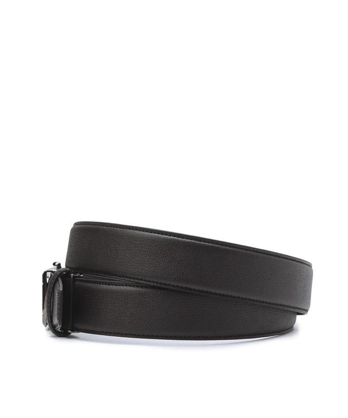 닥스 남성 액세서리(DAKS MEN'S ACCESSORIES) 브라운 DD로고 소가죽 벨트 DBBE6F763BK