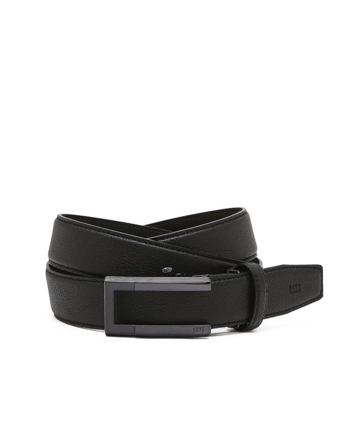 닥스 남성 액세서리(DAKS MEN'S ACCESSORIES) 블랙 남성 소가죽 자동벨트 DBBE6F242BK
