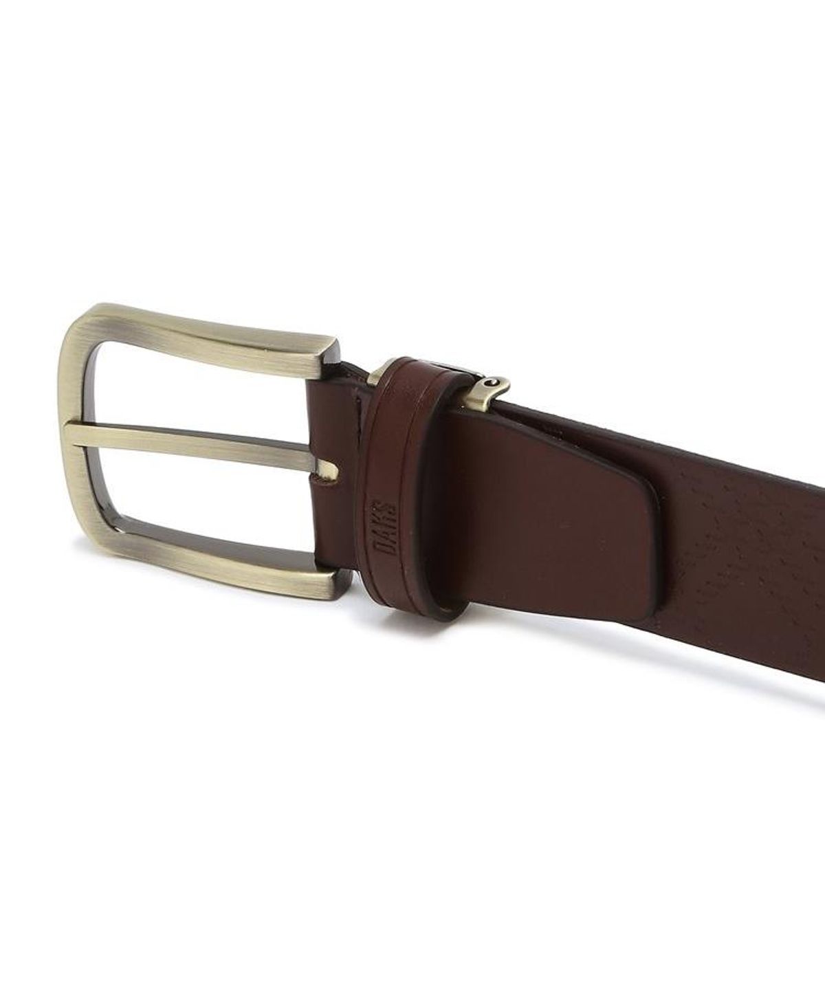닥스 남성 액세서리(DAKS MEN'S ACCESSORIES) 브라운 수입 통가죽 에딘버러 비조벨트 DBBE6F150W3