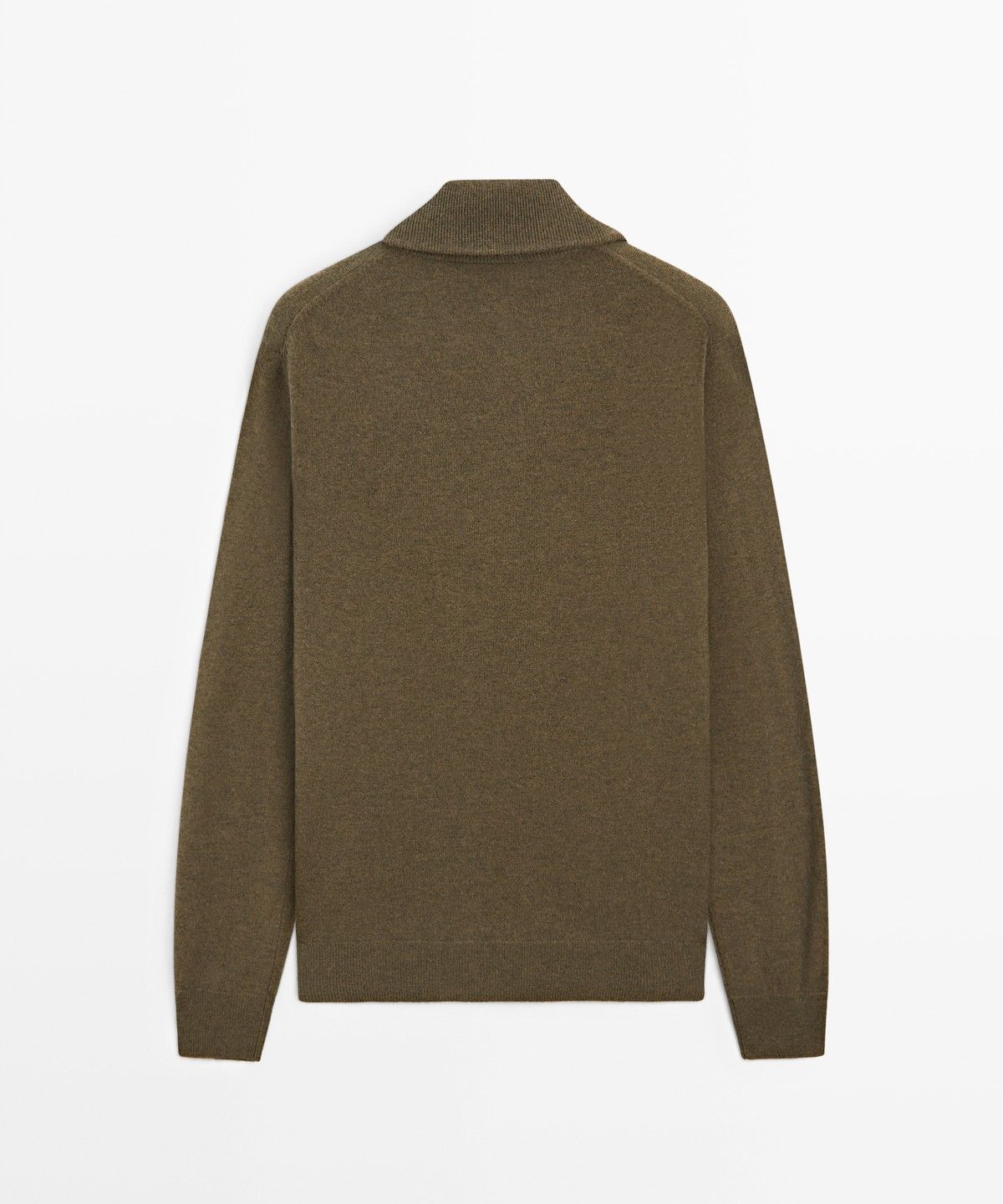 마시모두띠(MASSIMO DUTTI) 지퍼 디테일 모크넥 니트 스웨터