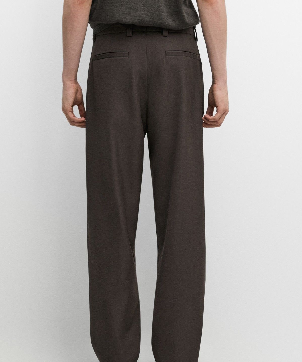 마시모두띠(MASSIMO DUTTI) 100% 쿨 울 토탈 룩 팬츠