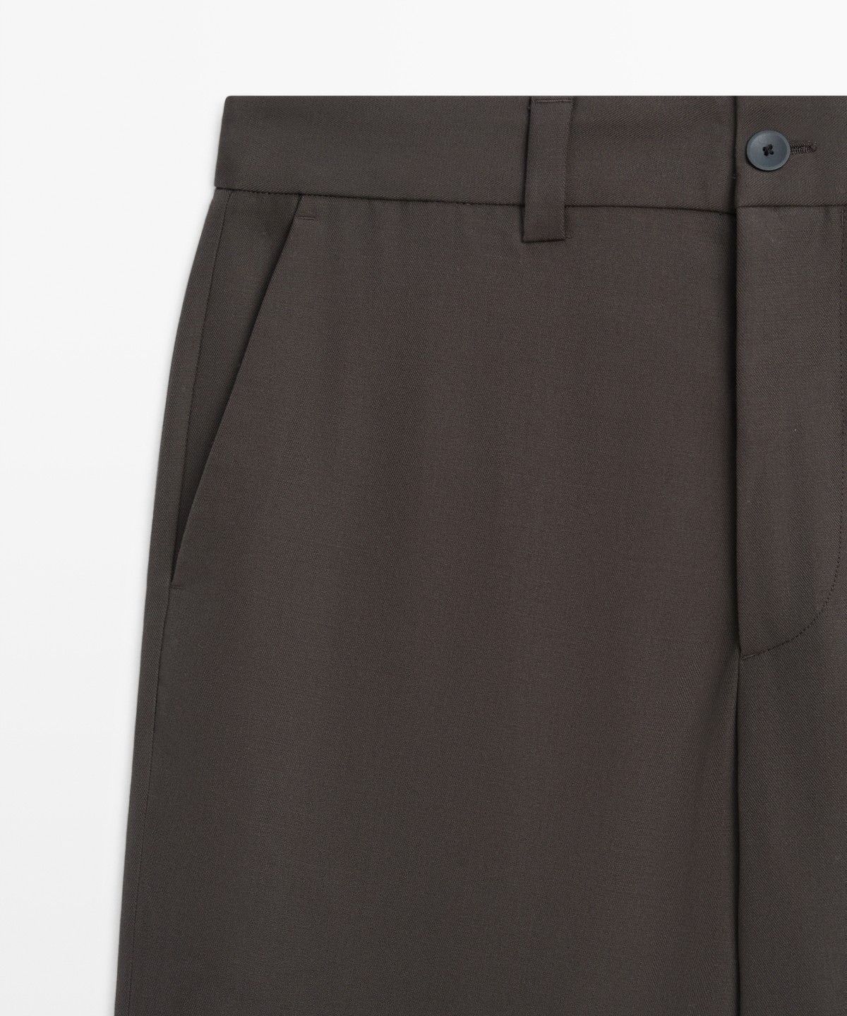 마시모두띠(MASSIMO DUTTI) 100% 쿨 울 토탈 룩 팬츠
