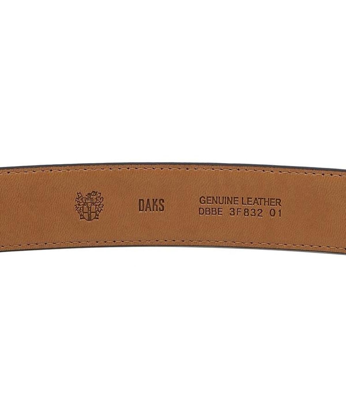 닥스 남성 액세서리(DAKS MEN'S ACCESSORIES) (PREMIUM DOLCE)블랙 프리미엄 유럽 수입가죽 체크라인 자동벨트 DBBE6F832BK