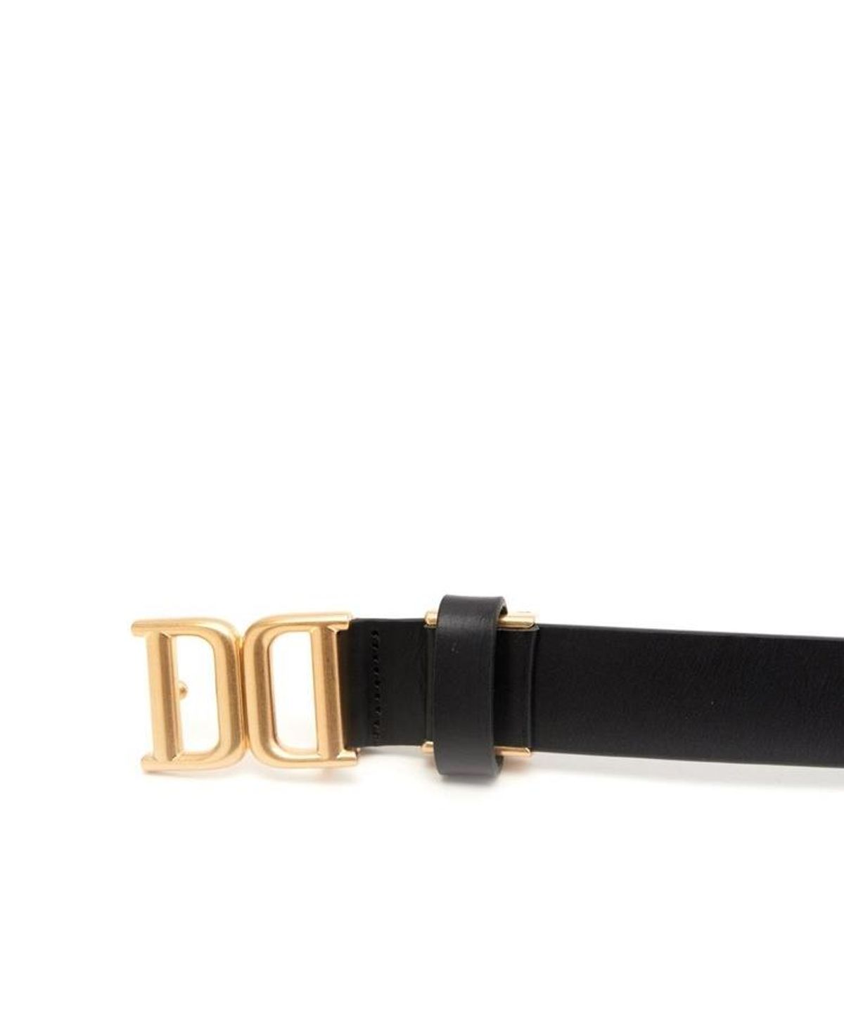 닥스 남성 액세서리(DAKS MEN'S ACCESSORIES) 블랙 DD 메탈릭 버클 소가죽 후크 여성벨트 DBBE6F793BK