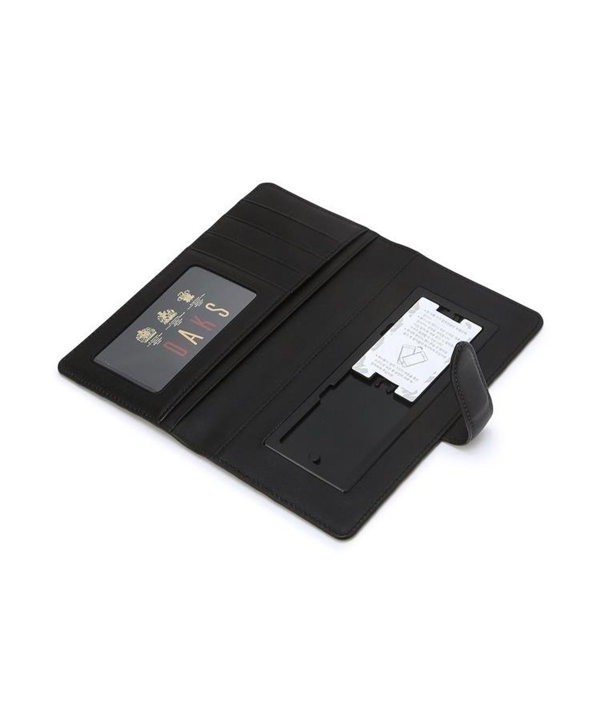 닥스 남성 액세서리(DAKS MEN'S ACCESSORIES) 블랙 유럽 수입가죽 루이스 엠보 DD 패턴 DBHO6F383BK