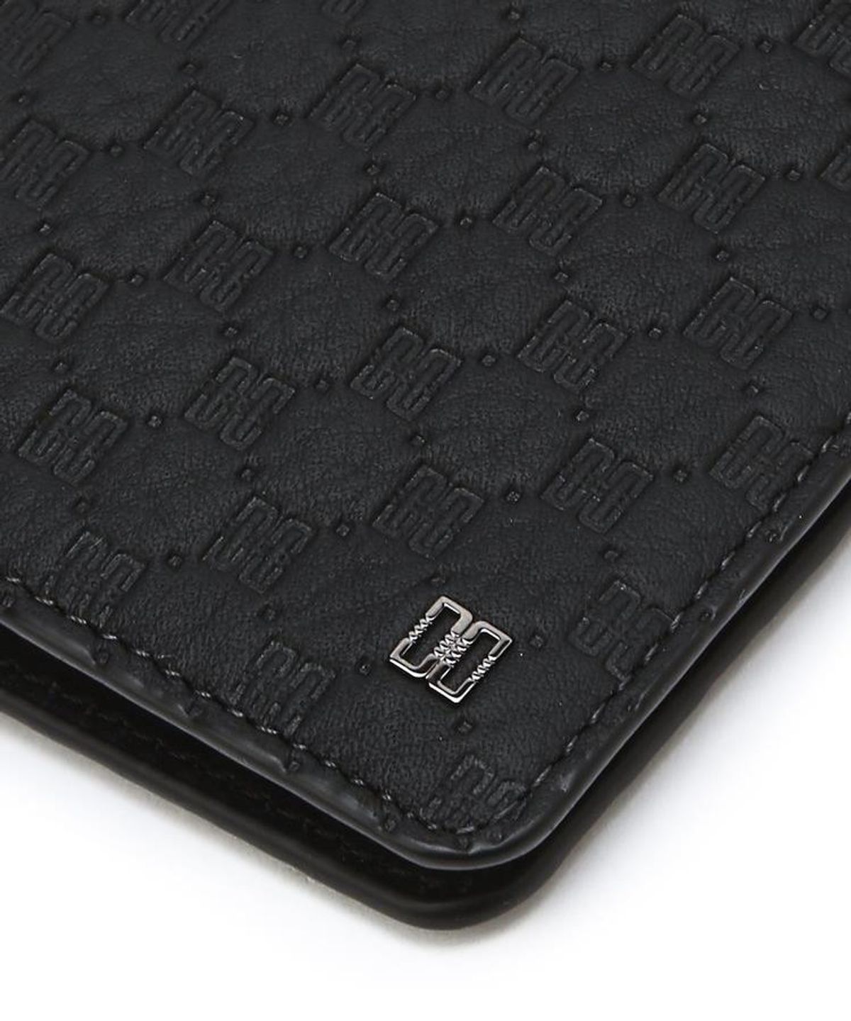 닥스 남성 액세서리(DAKS MEN'S ACCESSORIES) 블랙 유럽 수입가죽 루이스 엠보 DD 패턴 DBHO6F383BK