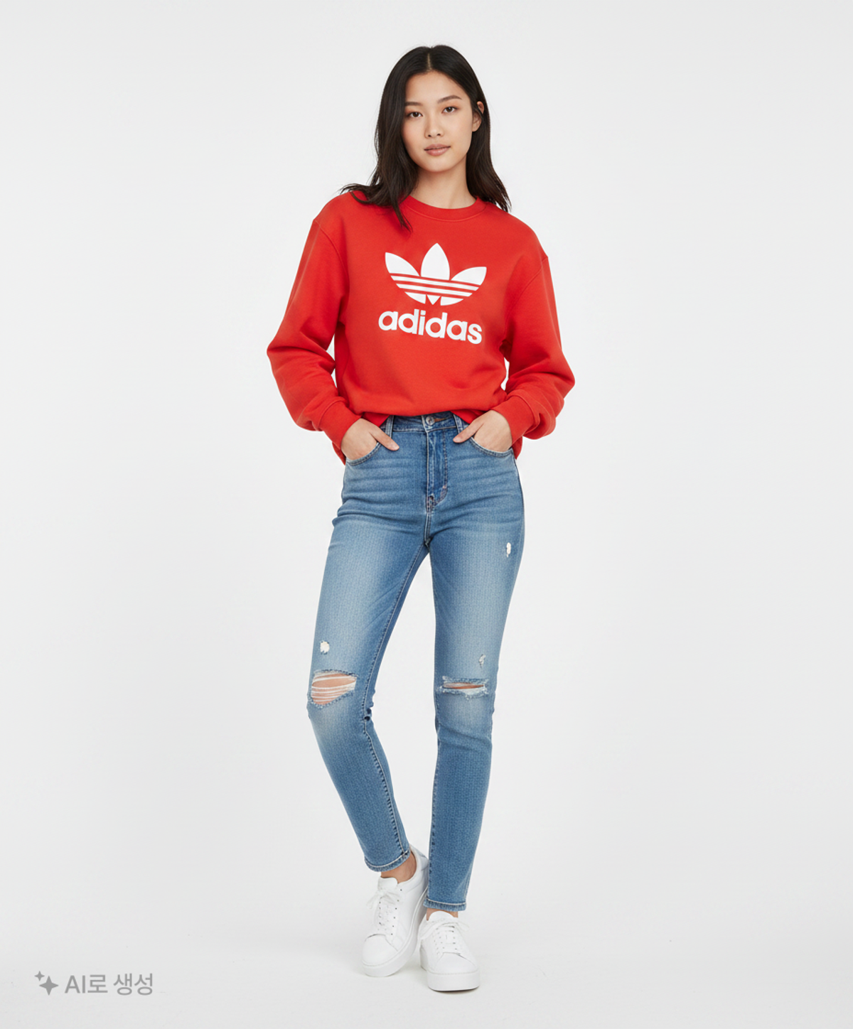 아디다스(ADIDAS) 맨투맨/스웨트셔츠 S