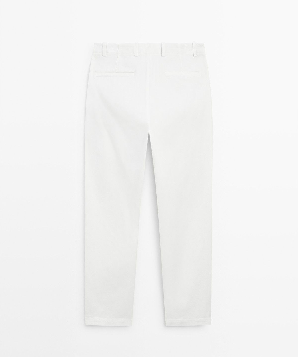 마시모두띠(MASSIMO DUTTI) 코튼 블렌드 스트레이트 핏 팬츠