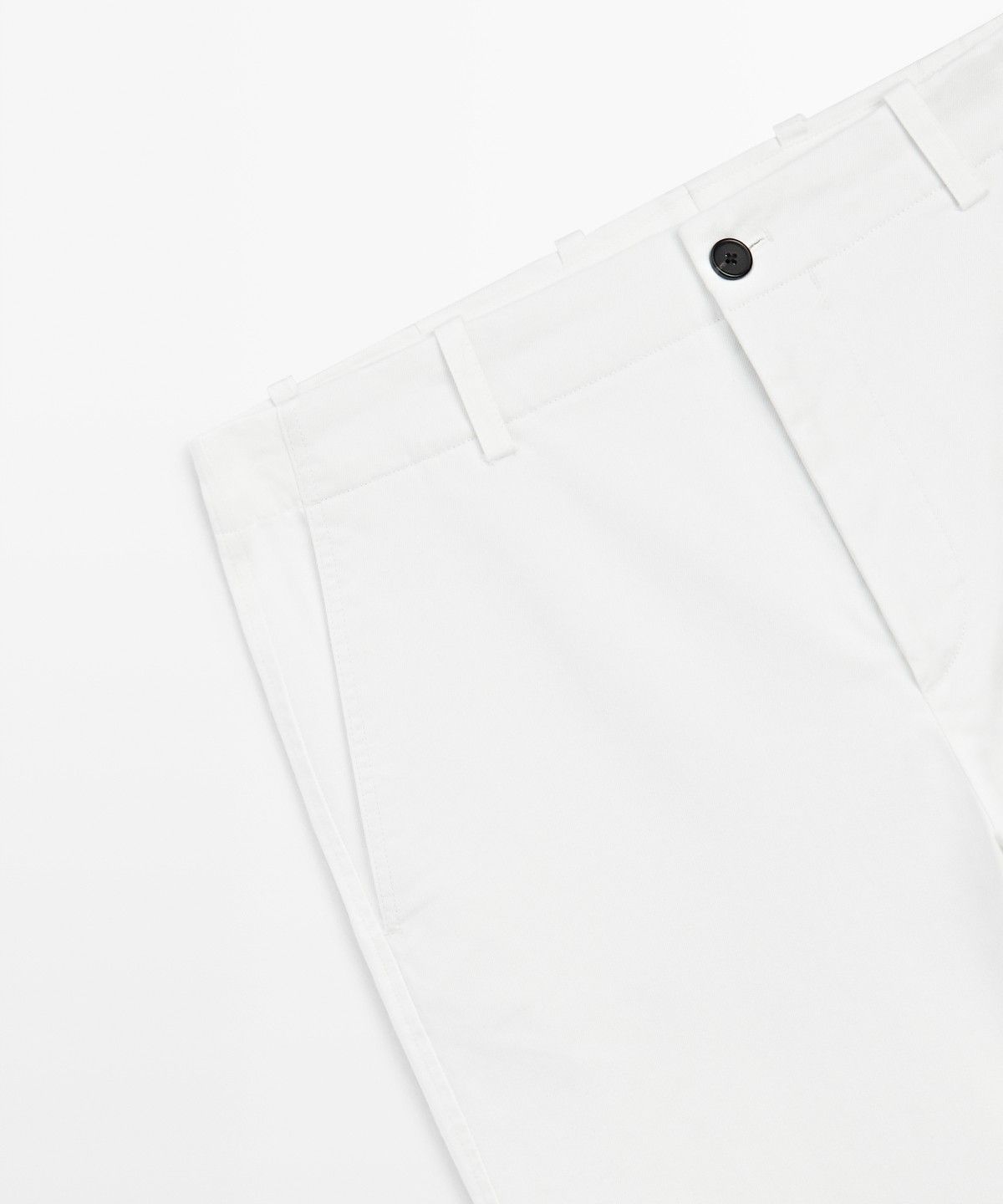 마시모두띠(MASSIMO DUTTI) 코튼 블렌드 스트레이트 핏 팬츠