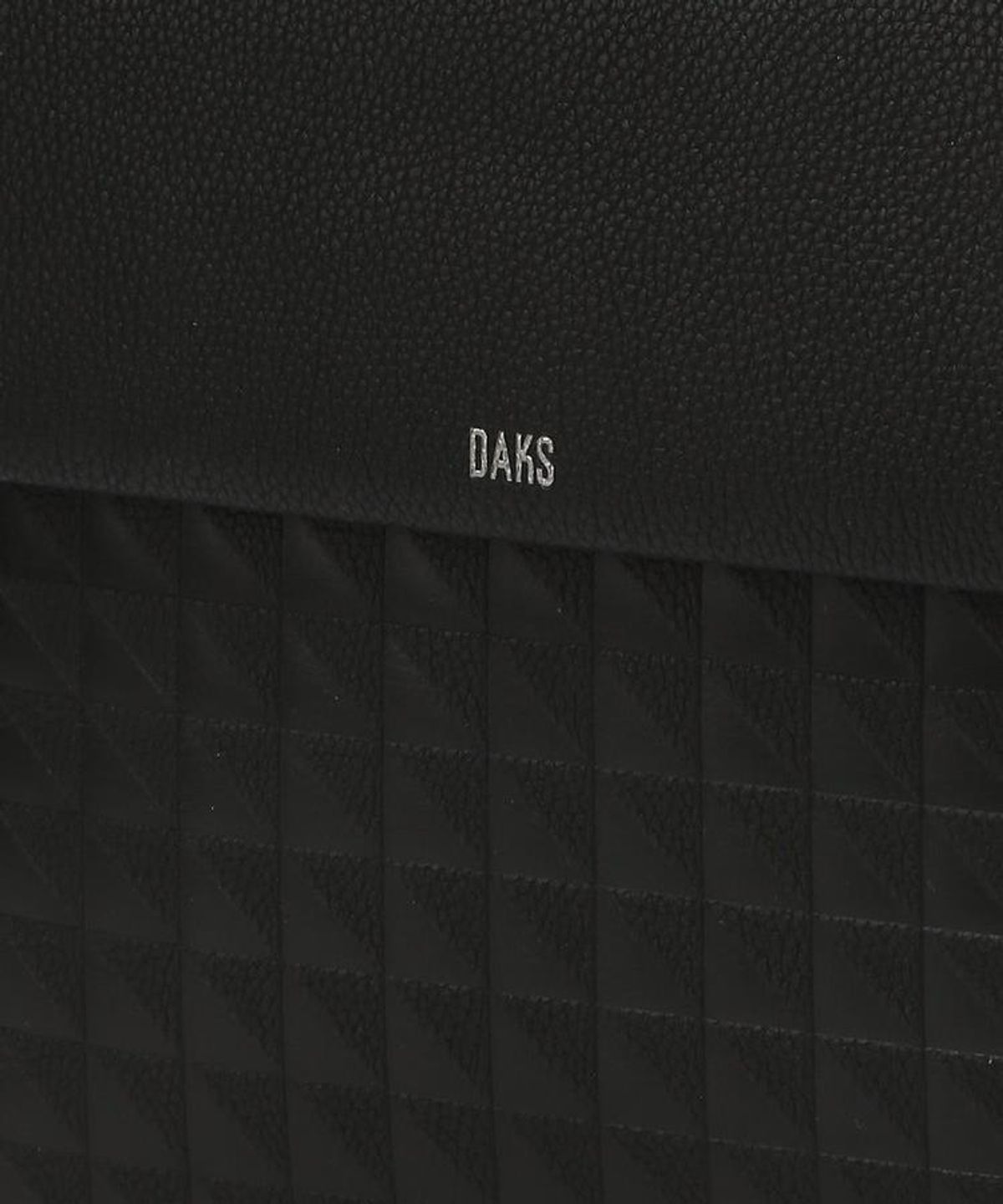 닥스 남성 액세서리(DAKS MEN'S ACCESSORIES) 블랙 그리드패턴 소가죽 DBBA6F263BK