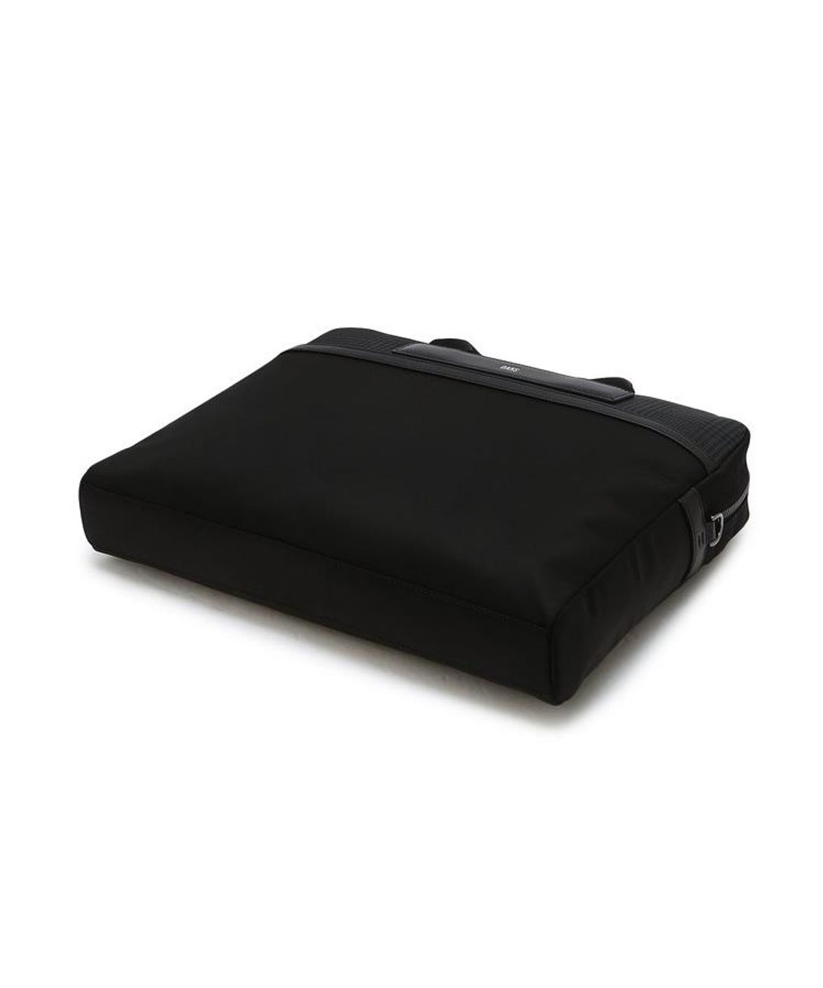 닥스 남성 액세서리(DAKS MEN'S ACCESSORIES) 블랙 가죽 부분 체크 서류가방 DBBA6F331BK