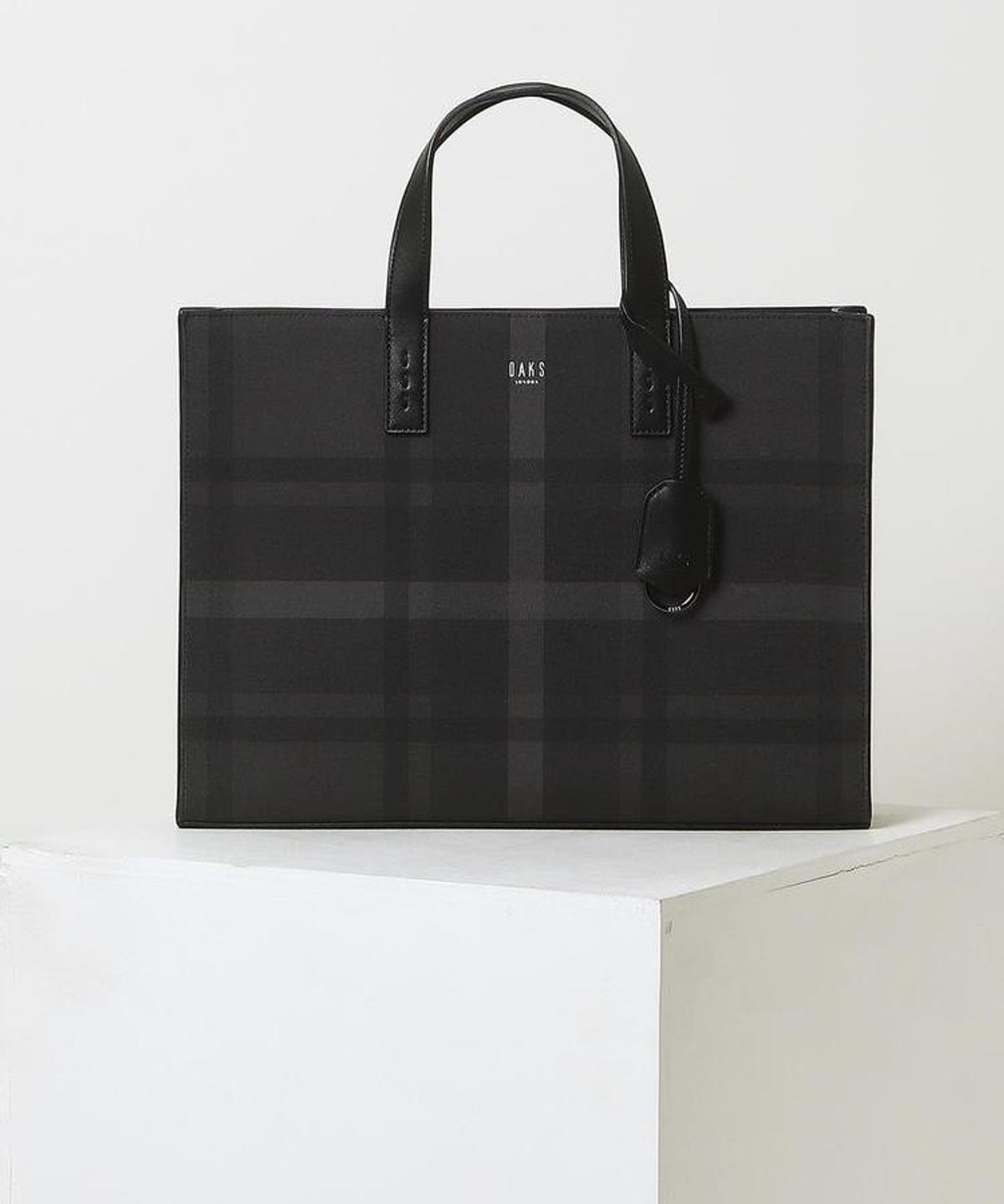 닥스 남성 액세서리(DAKS MEN'S ACCESSORIES) (DAKS ESSENTIAL) 블랙 타탄체크 서류가방 DBBA6FE63BK