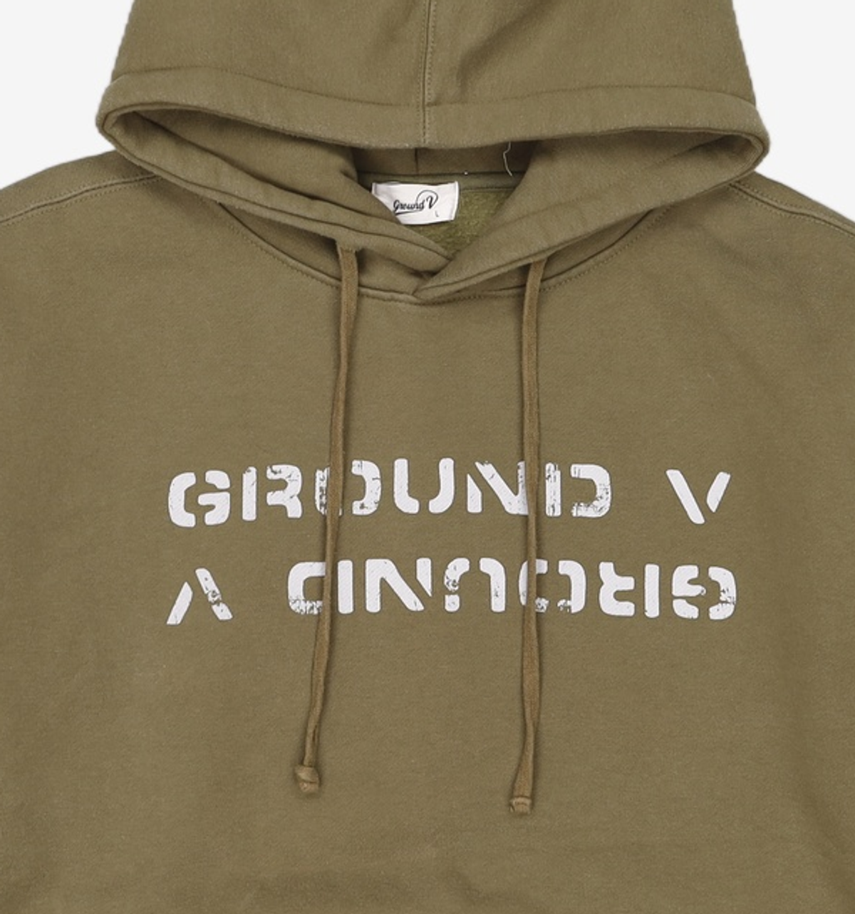 그라운드브이(GROUNDV) 후드 티셔츠 L