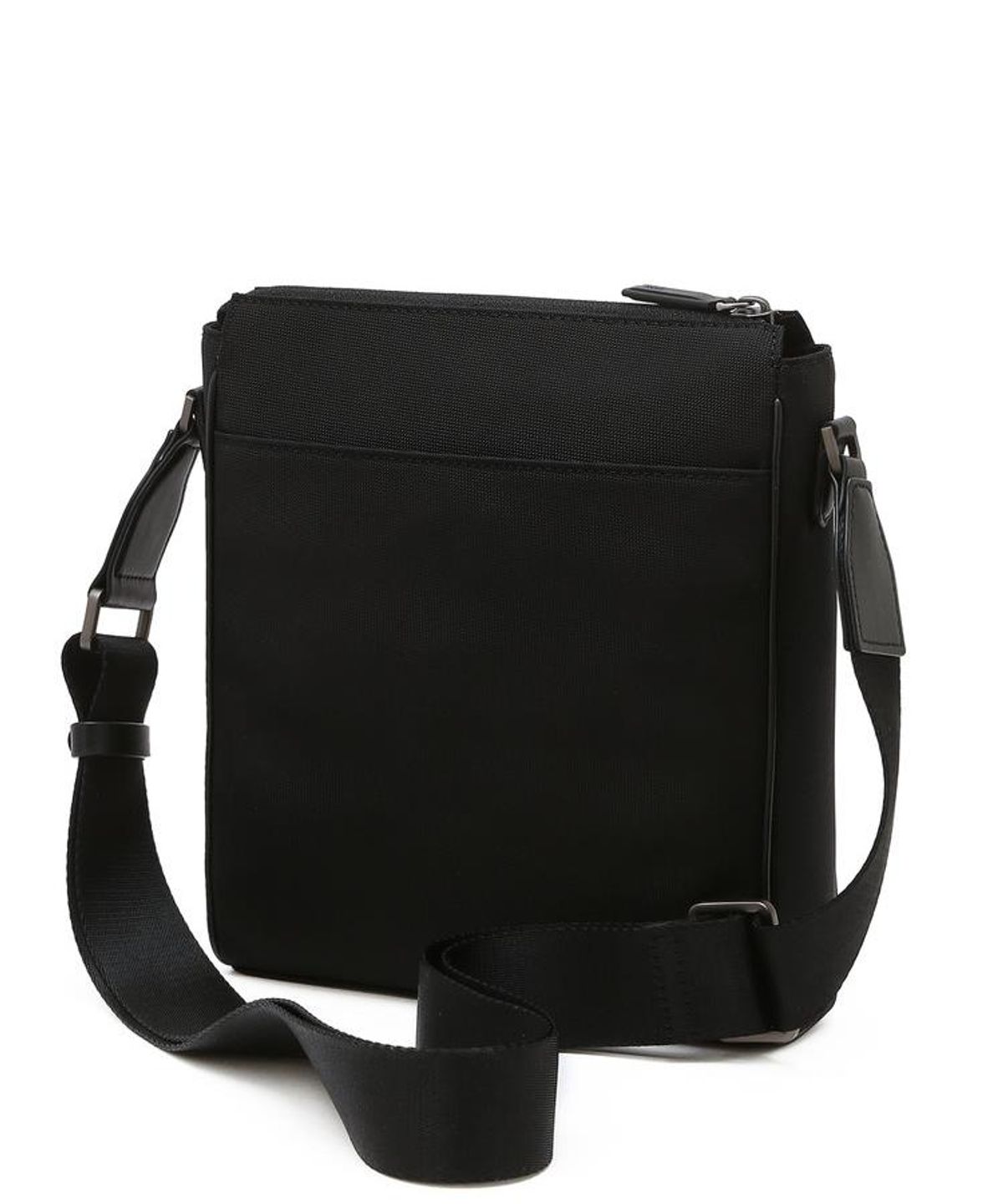 닥스 남성 액세서리(DAKS MEN'S ACCESSORIES) 블랙 로고장식 나일론 크로스백 DBBA6FE04BK