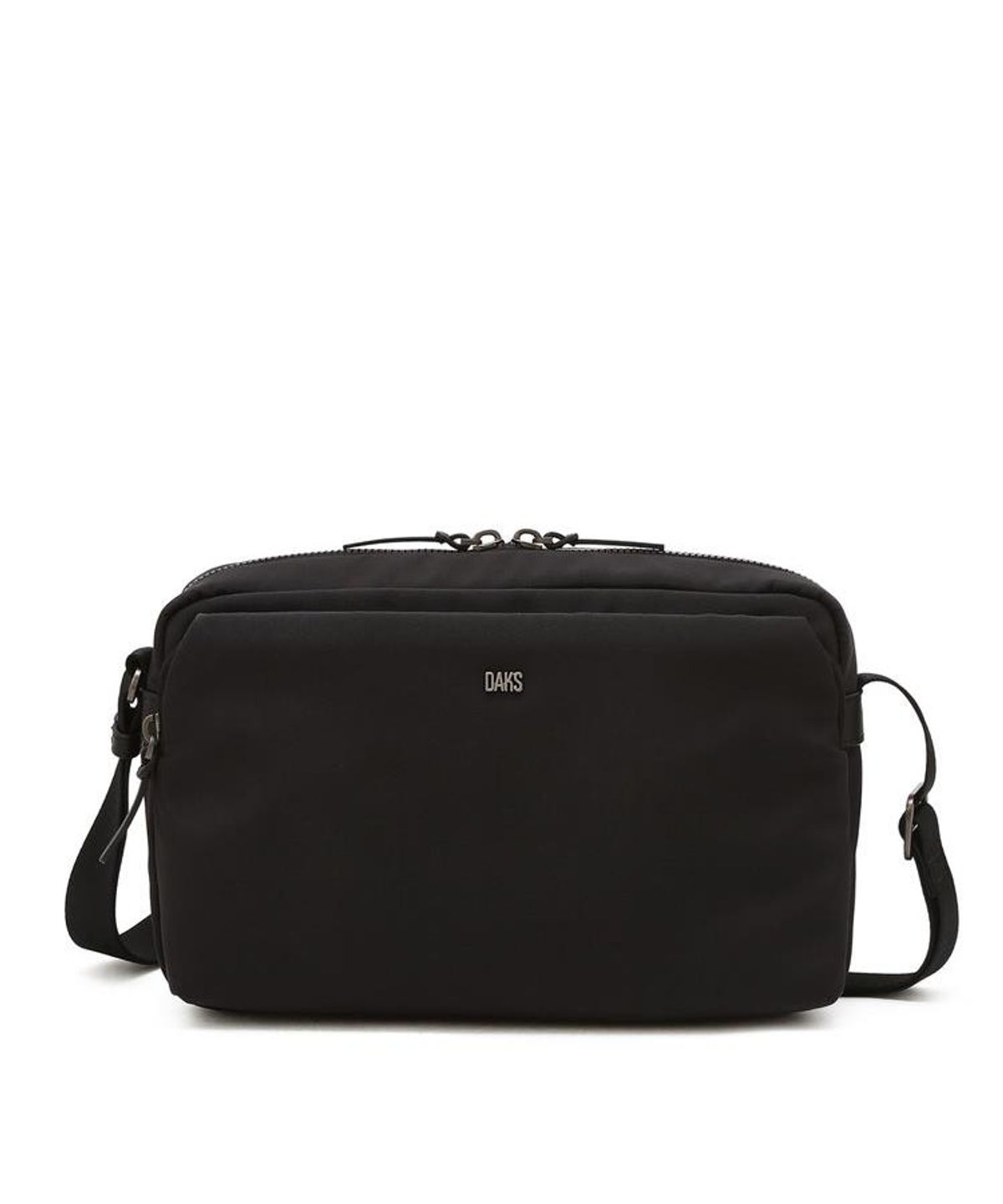 닥스 남성 액세서리(DAKS MEN'S ACCESSORIES) 블랙 로고장식 나일론혼방 크로스백 DBBA6FE20BK