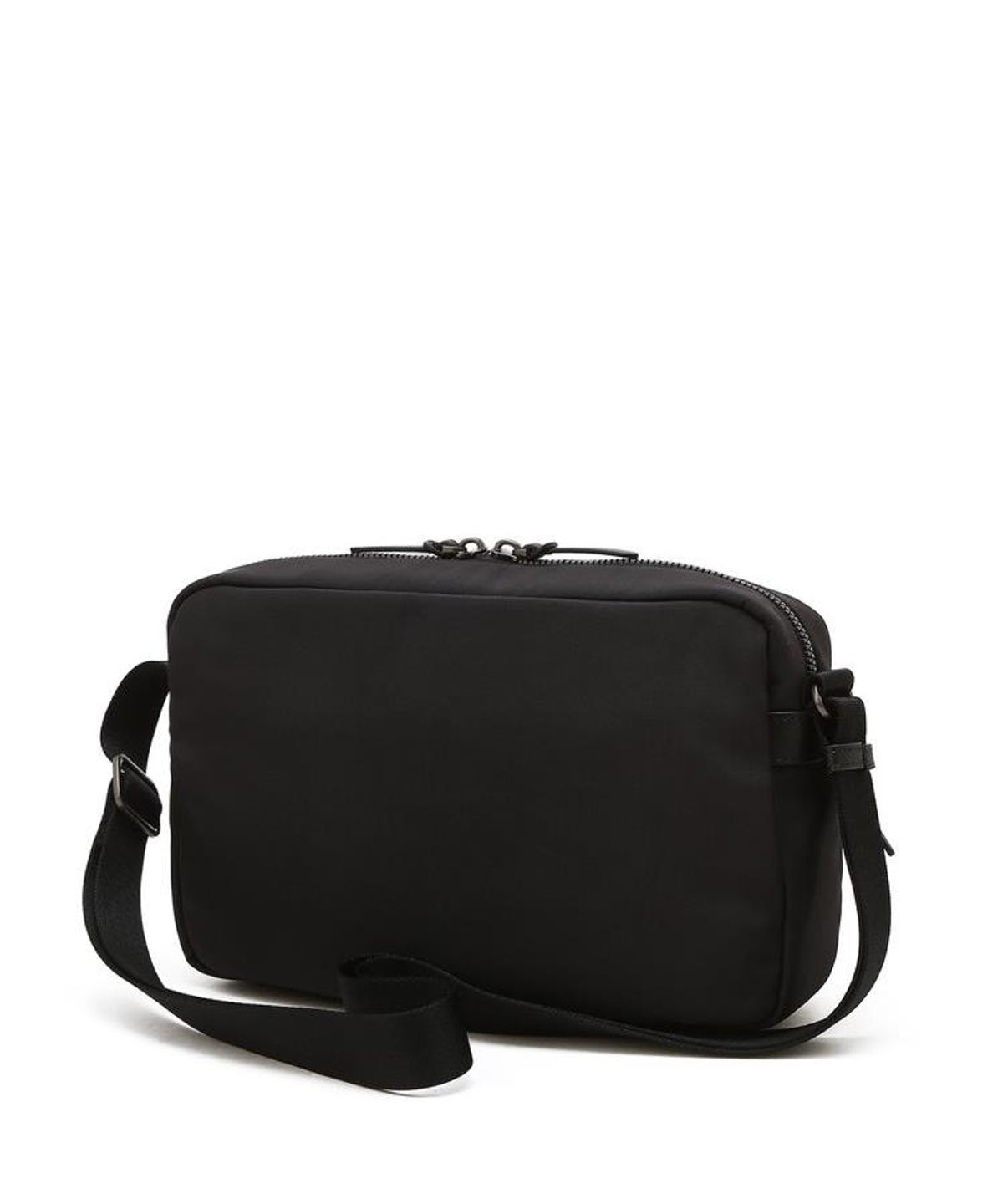 닥스 남성 액세서리(DAKS MEN'S ACCESSORIES) 블랙 로고장식 나일론혼방 크로스백 DBBA6FE20BK