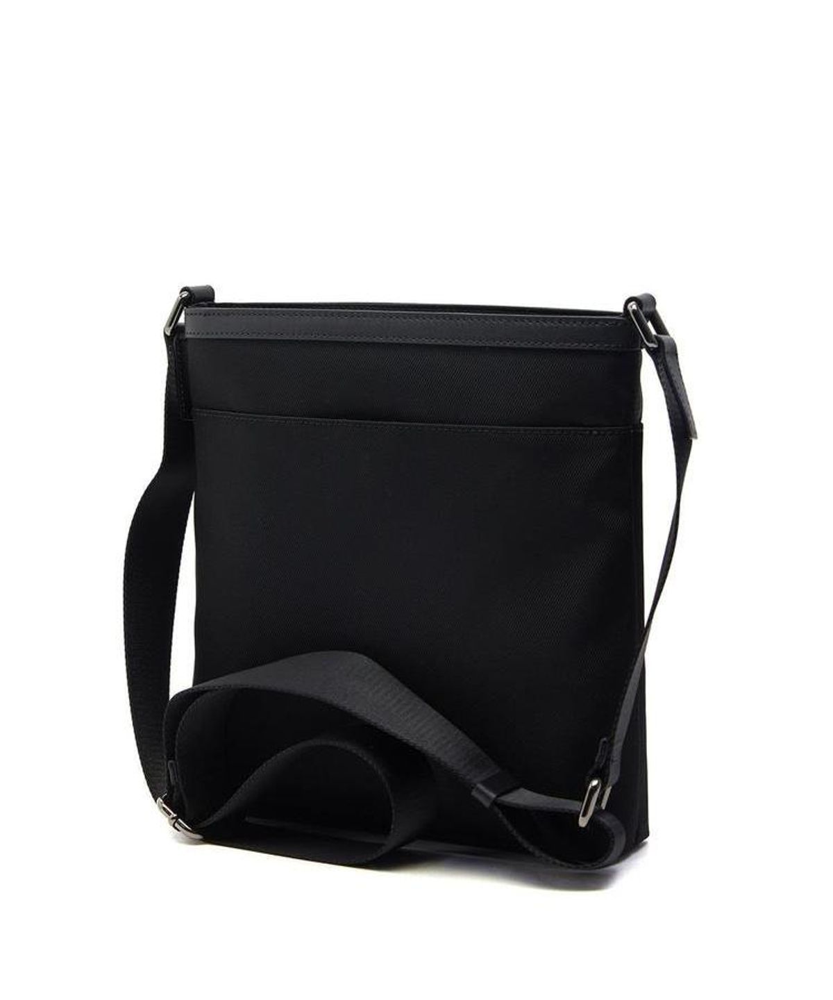 닥스 남성 액세서리(DAKS MEN'S ACCESSORIES) 블랙 가죽 부분 체크 서류가방 DBBA6F332BK