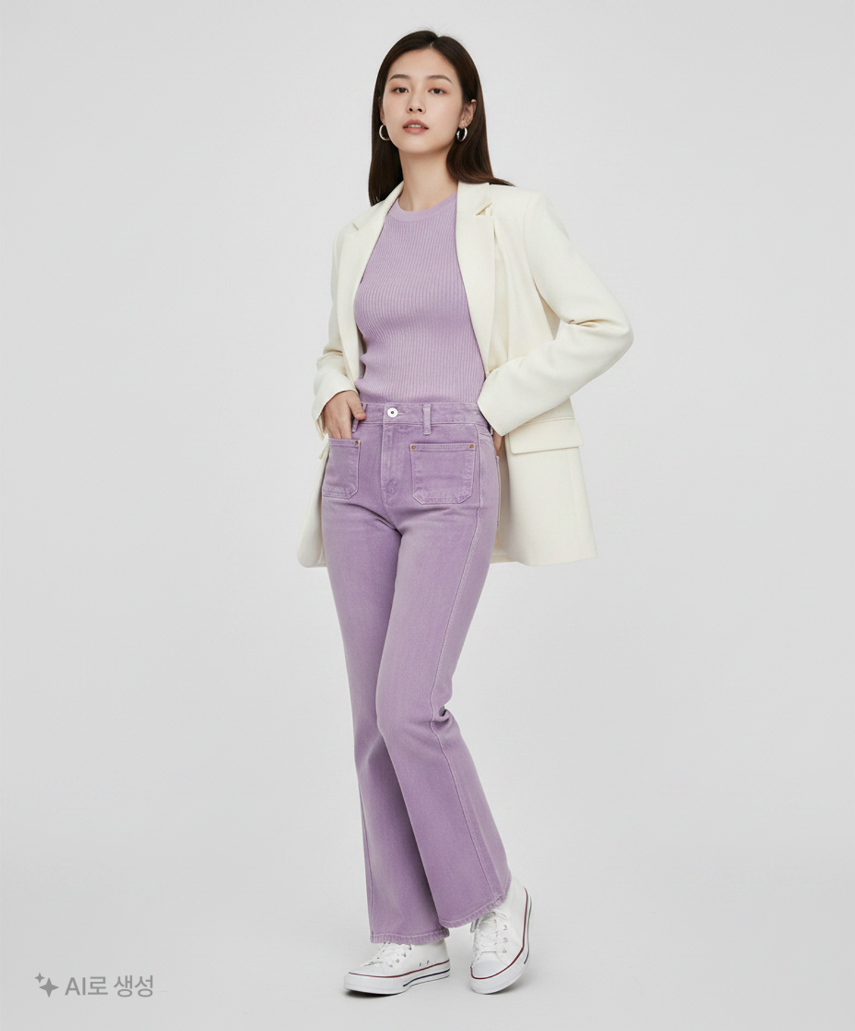 그로브(GROVE) 청/데님 팬츠 S