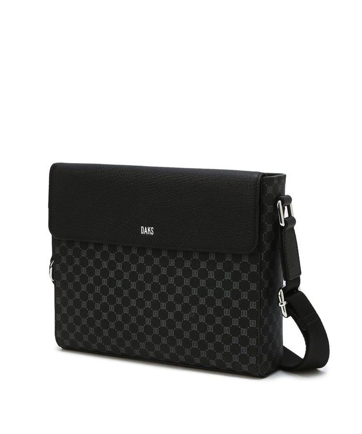 닥스 남성 액세서리(DAKS MEN'S ACCESSORIES) 루이스브릿지 블랙 DD 패턴 크로스백 DBBA6F620BK