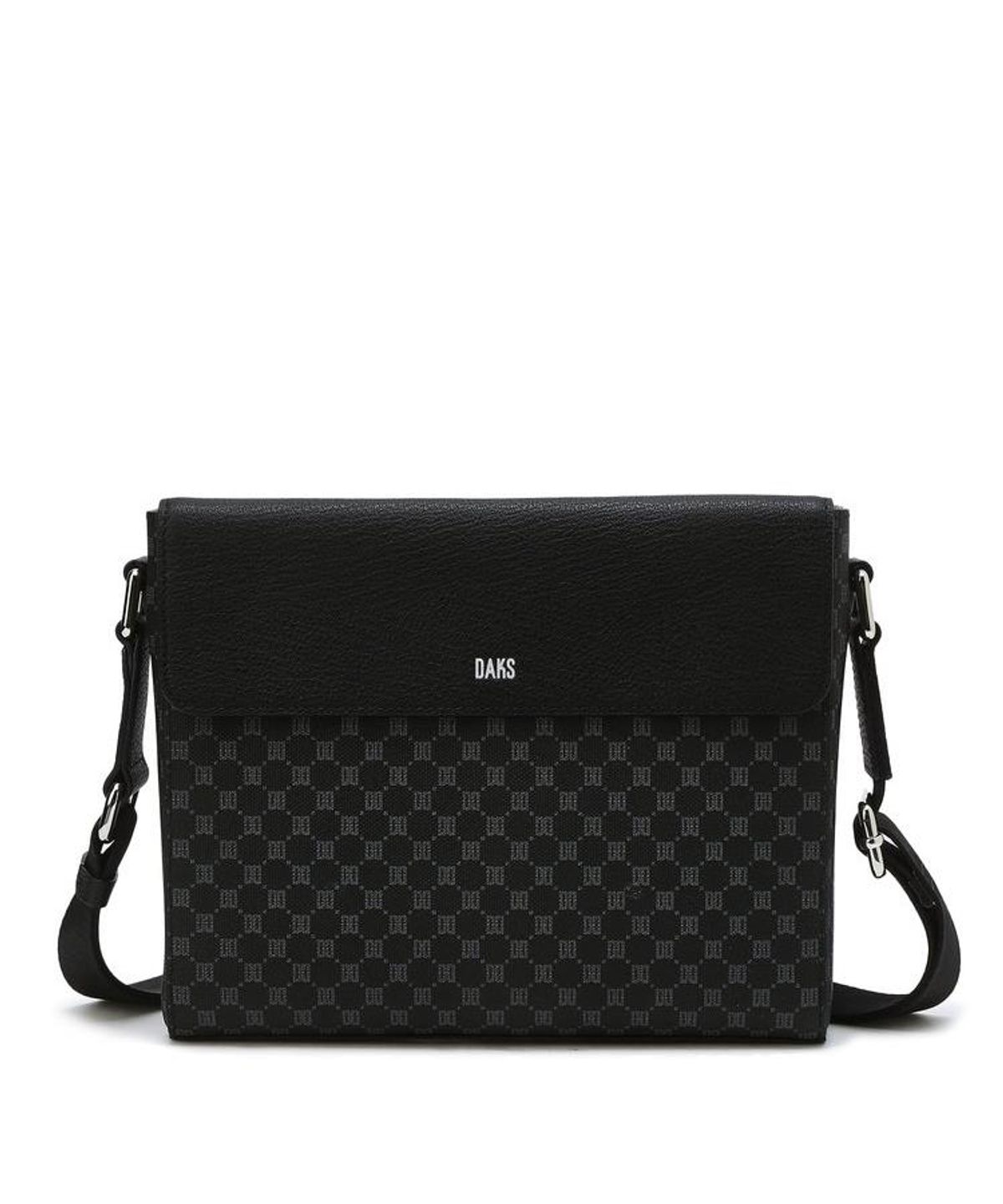 닥스 남성 액세서리(DAKS MEN'S ACCESSORIES) 루이스브릿지 블랙 DD 패턴 크로스백 DBBA6F620BK