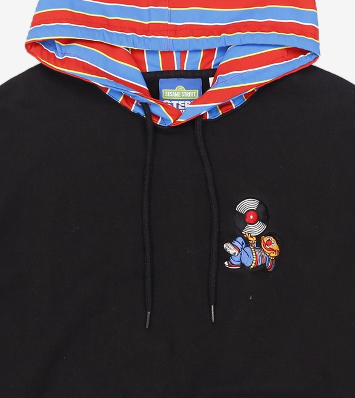 스테레오 바이널즈(STEREO VINYLS) [SS20 SV X Sesame Street] Ernie Hoodie(Black) S