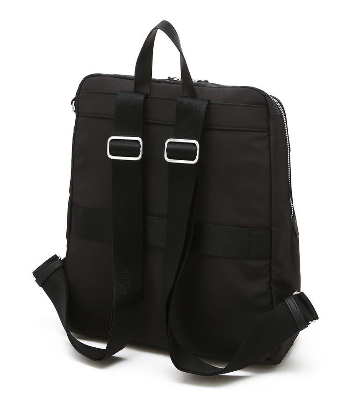 닥스 남성 액세서리(DAKS MEN'S ACCESSORIES) 블랙 로고장식 가죽 백팩 DBBA6F101BK