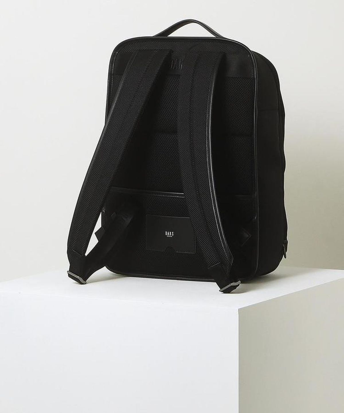 닥스 남성 액세서리(DAKS MEN'S ACCESSORIES) 블랙 로고장식 나일론 DBBA6F669BK