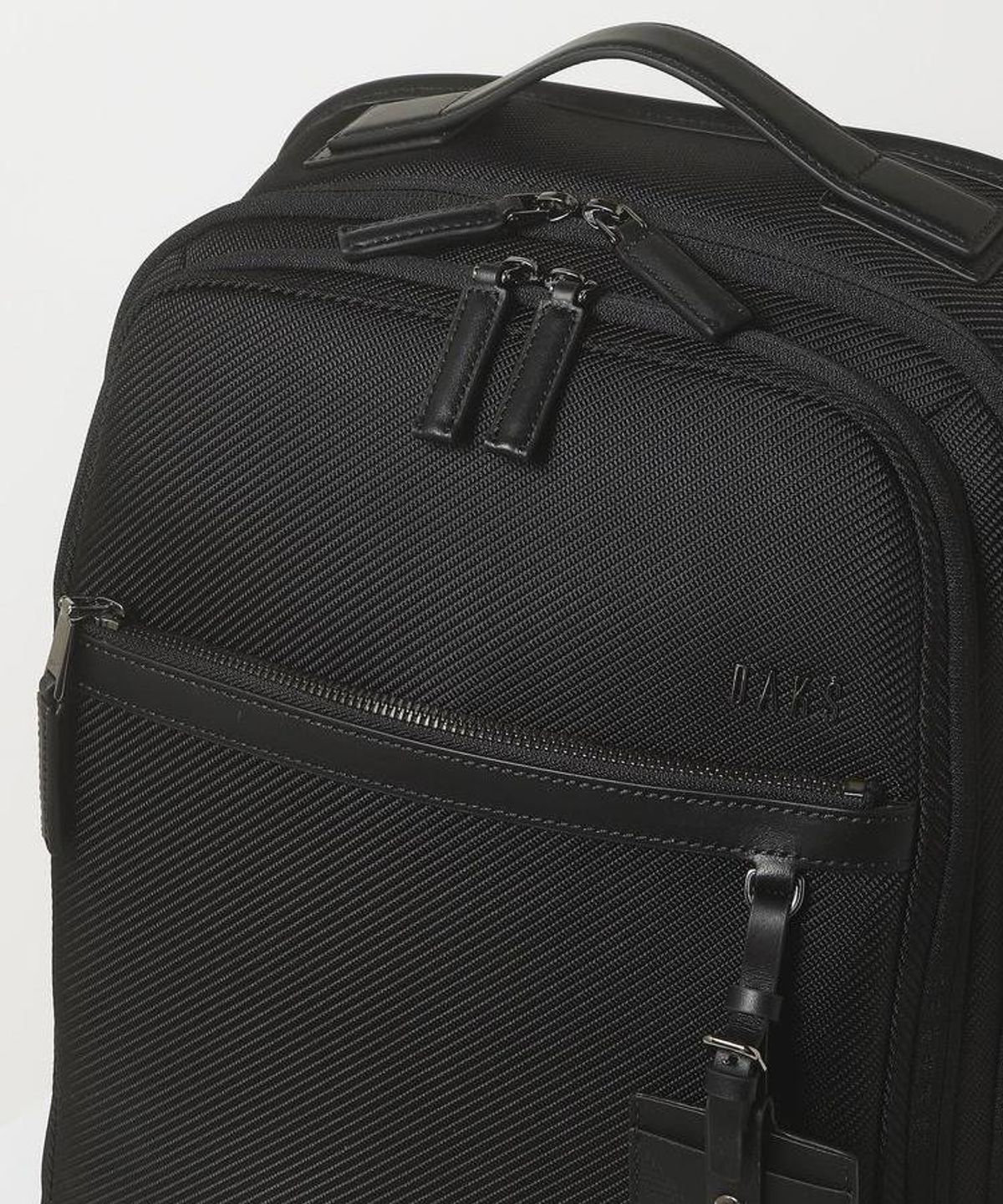 닥스 남성 액세서리(DAKS MEN'S ACCESSORIES) 블랙 로고장식 나일론 DBBA6F669BK