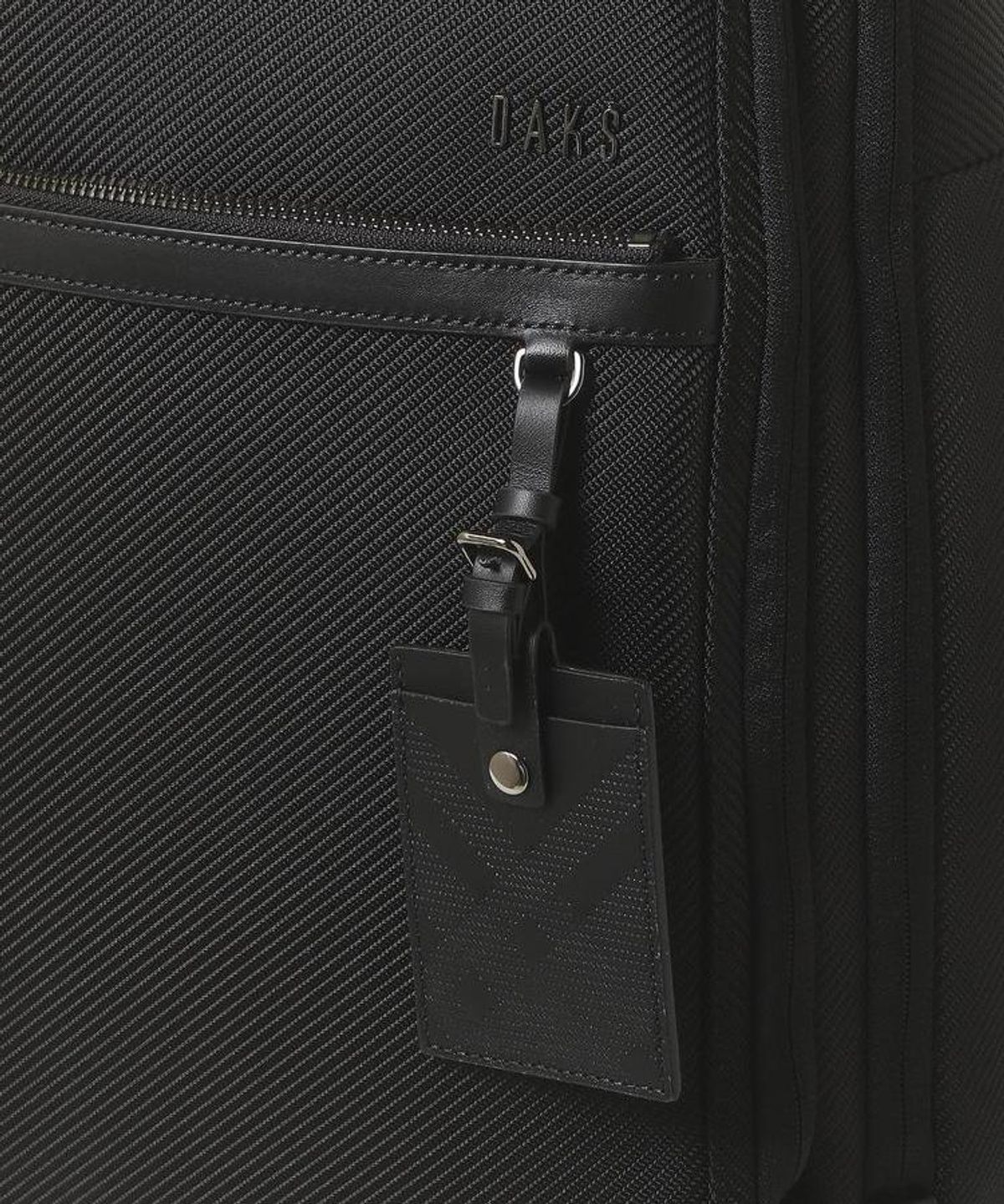 닥스 남성 액세서리(DAKS MEN'S ACCESSORIES) 블랙 로고장식 나일론 DBBA6F669BK