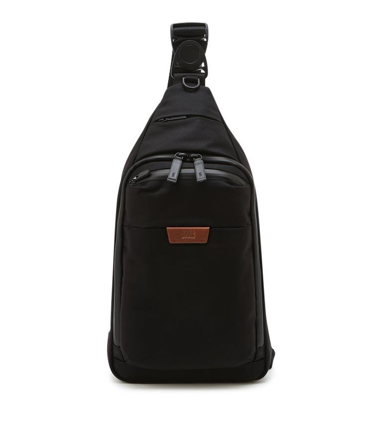 닥스 남성 액세서리(DAKS MEN'S ACCESSORIES) 블랙 음각로고 나일론 백 DBBA6F777BK