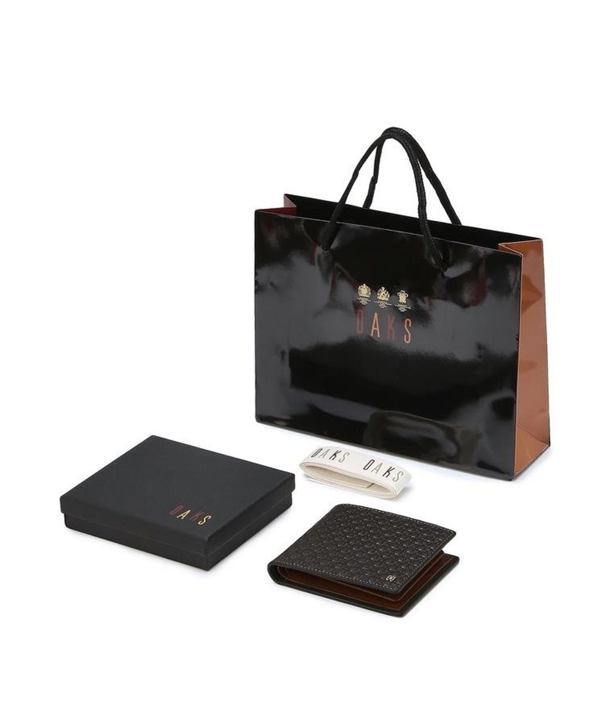 닥스 남성 액세서리(DAKS MEN'S ACCESSORIES) (BARNET) 바넷 다크브라운 바넷 엠보 DD 패턴 반지갑 DBWA6F926W3