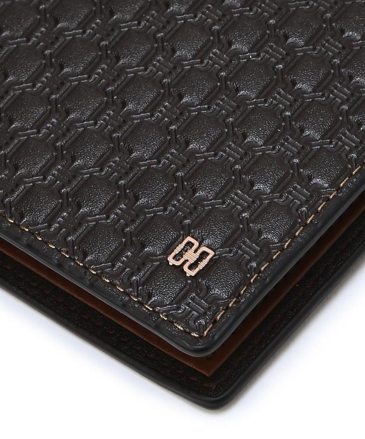 닥스 남성 액세서리(DAKS MEN'S ACCESSORIES) (BARNET) 바넷 다크브라운 바넷 엠보 DD 패턴 반지갑 DBWA6F926W3