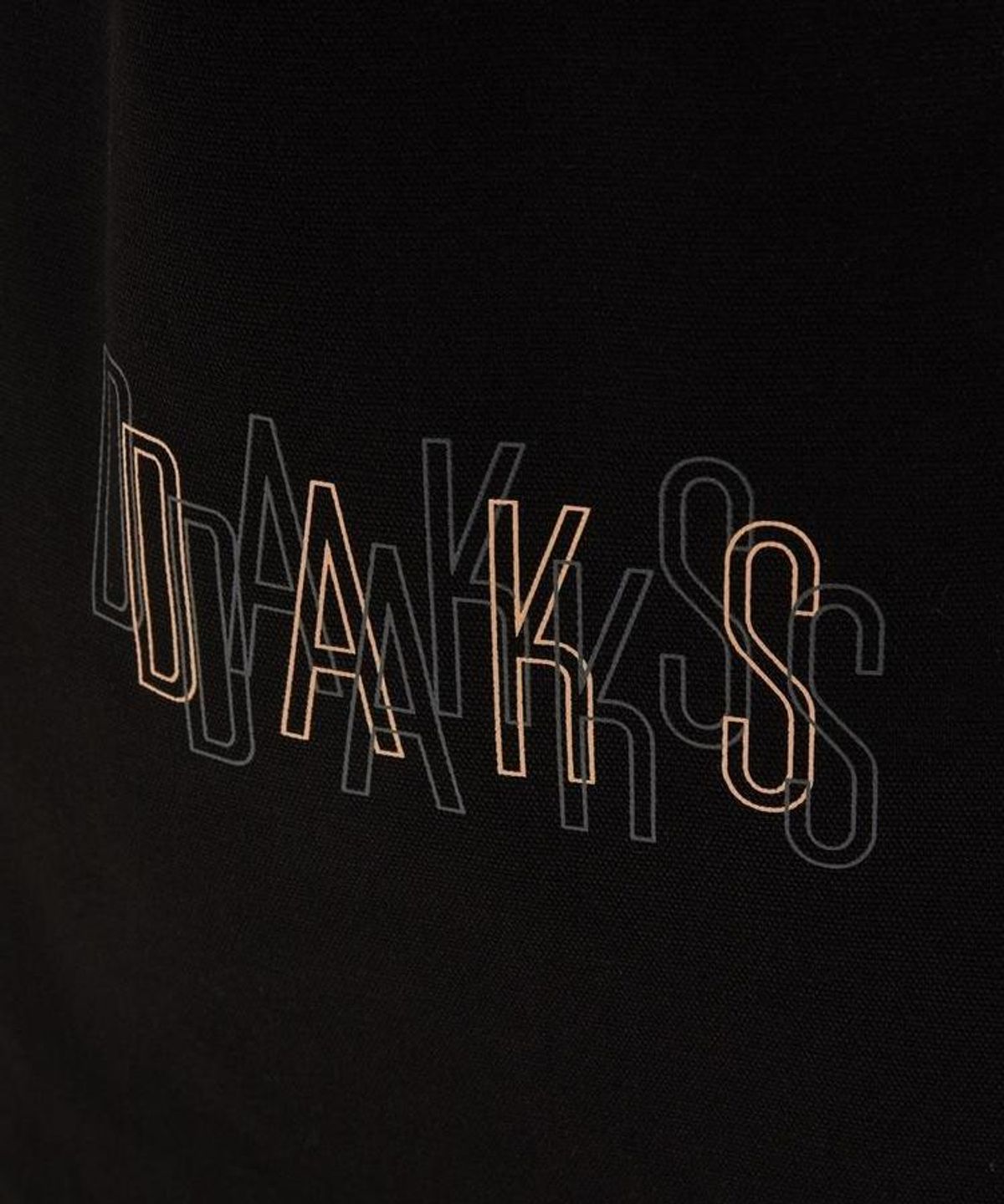 닥스 남성 액세서리(DAKS MEN'S ACCESSORIES) 블랙 로고 프린팅 면 토트백 DBBA6F338BK