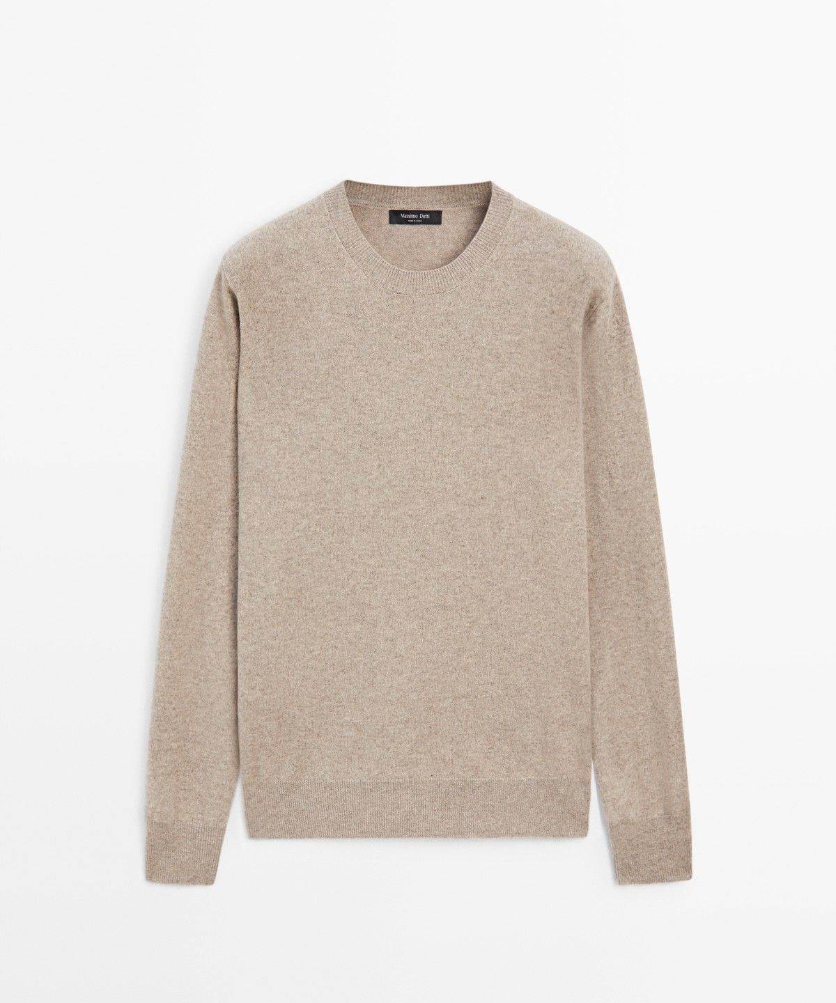 마시모두띠(MASSIMO DUTTI) 울 혼방 라운드넥 니트 스웨터