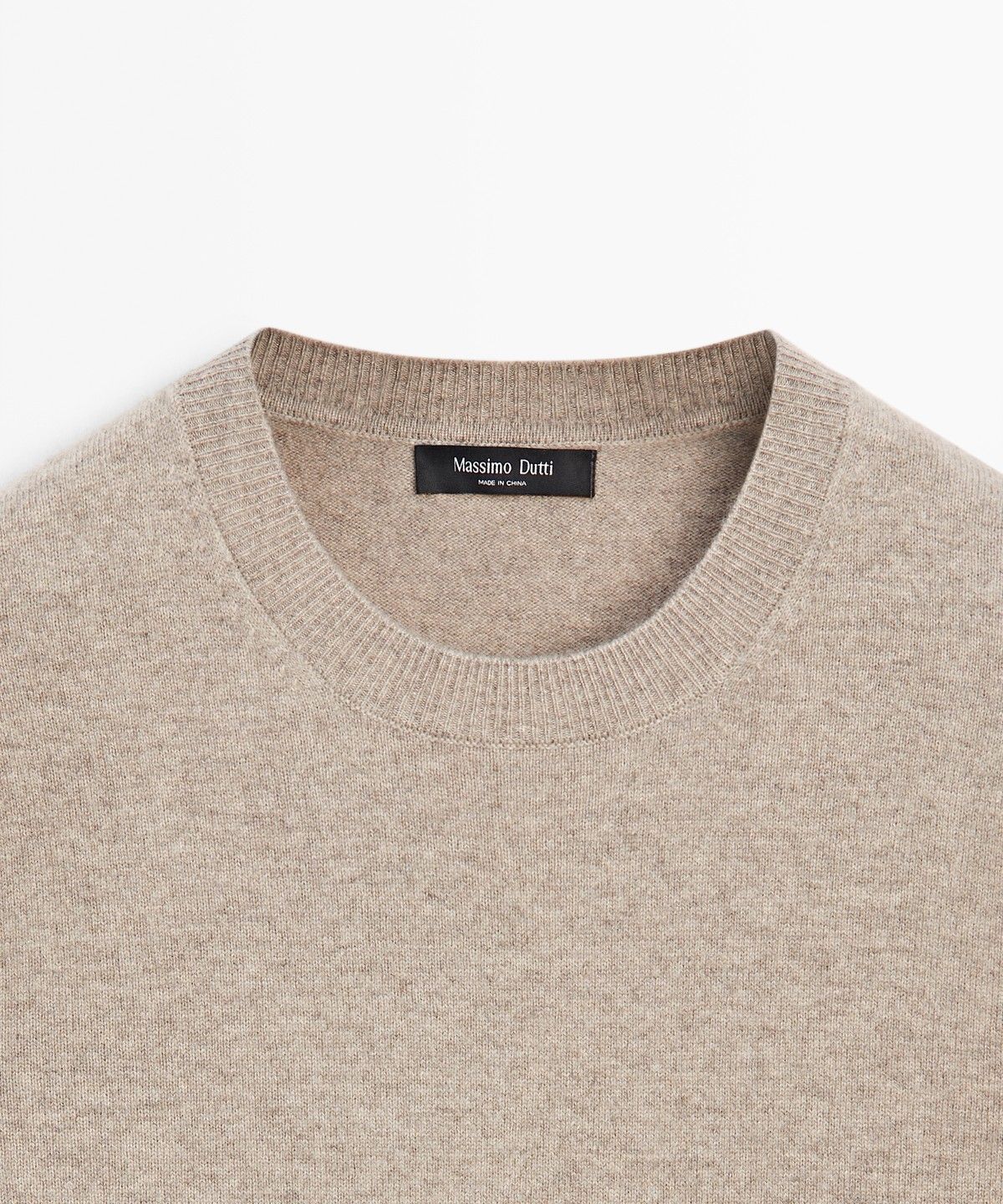 마시모두띠(MASSIMO DUTTI) 울 혼방 라운드넥 니트 스웨터