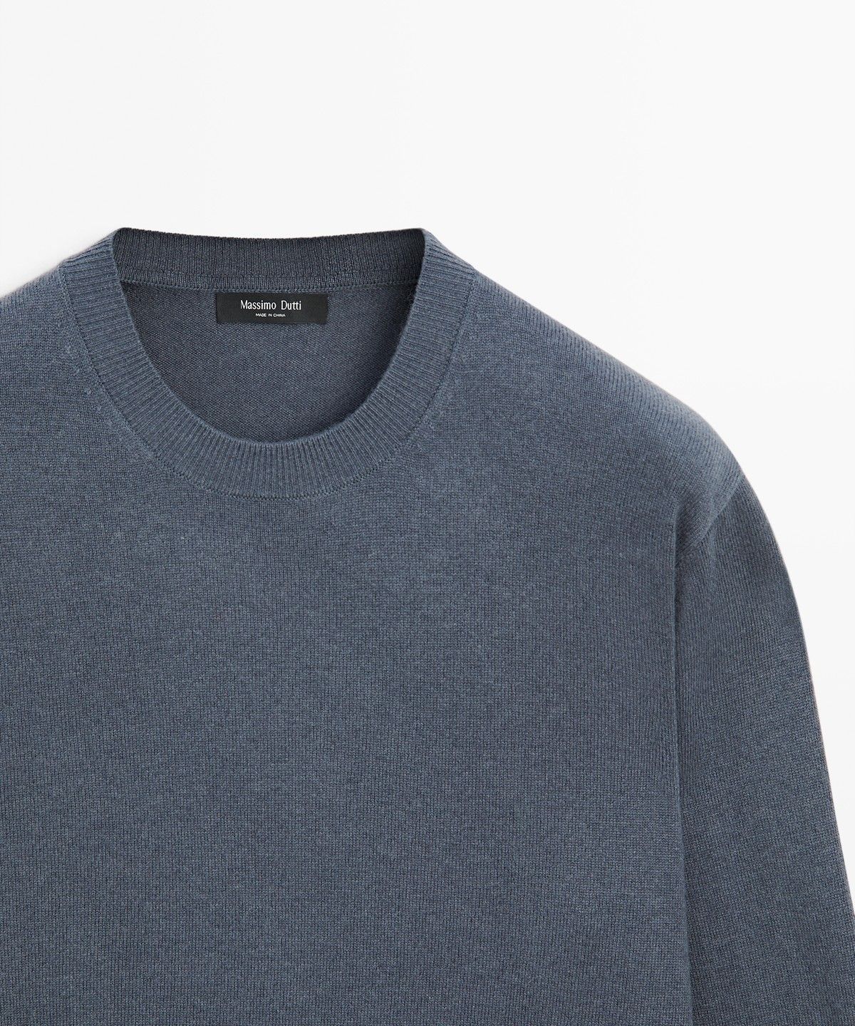 마시모두띠(MASSIMO DUTTI) 울 혼방 라운드넥 니트 스웨터
