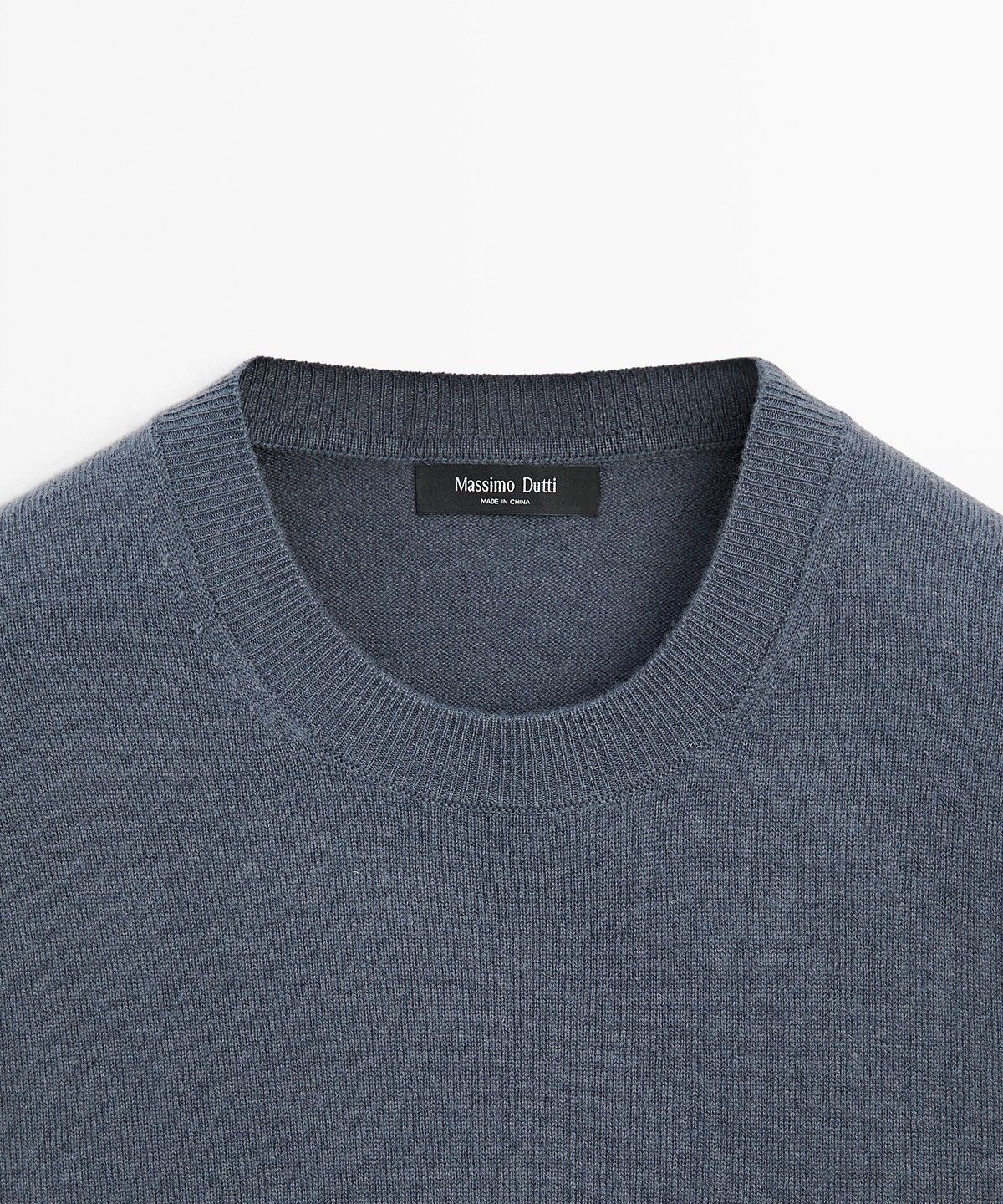 마시모두띠(MASSIMO DUTTI) 울 혼방 라운드넥 니트 스웨터