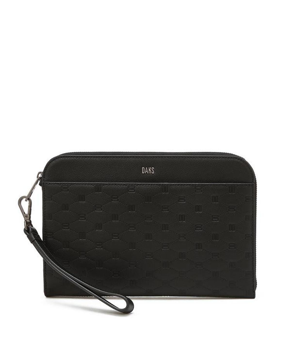 닥스 남성 액세서리(DAKS MEN'S ACCESSORIES) 블랙 로로패턴 소가죽 클러치백 DBBA6F006BK