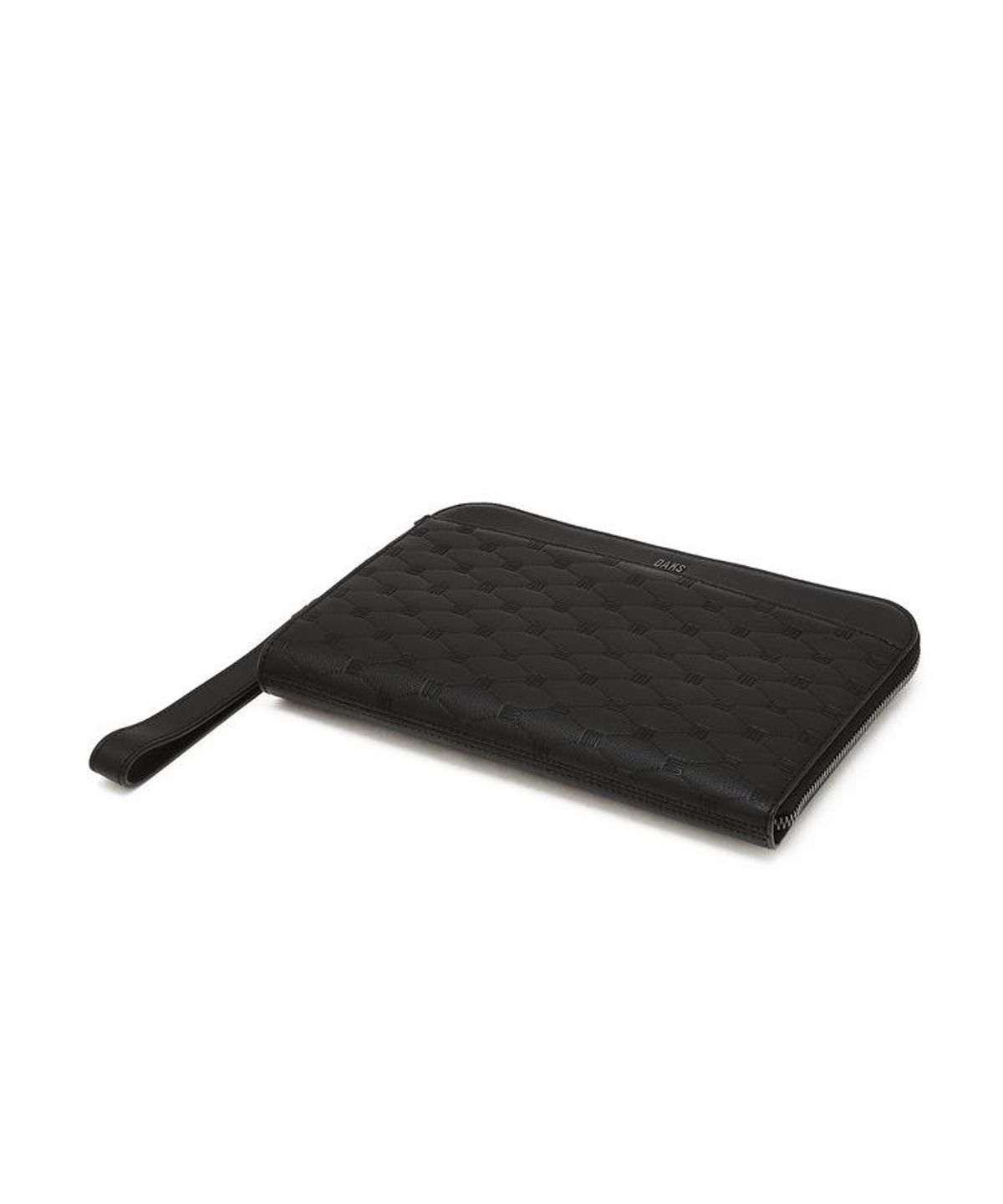 닥스 남성 액세서리(DAKS MEN'S ACCESSORIES) 블랙 로로패턴 소가죽 클러치백 DBBA6F006BK