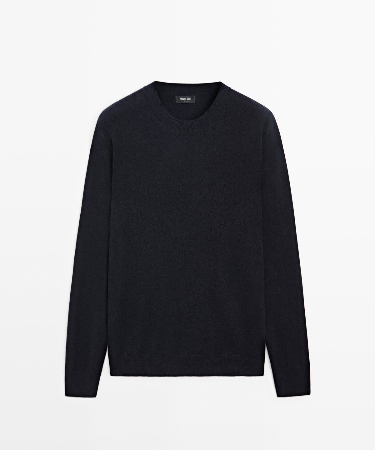 마시모두띠(MASSIMO DUTTI) 울 혼방 라운드넥 니트 스웨터