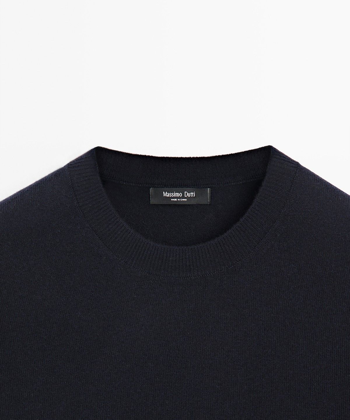 마시모두띠(MASSIMO DUTTI) 울 혼방 라운드넥 니트 스웨터