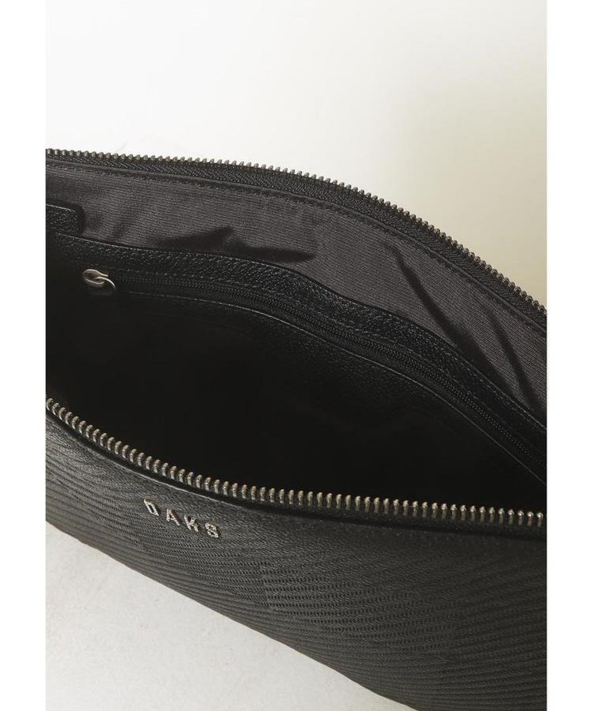 닥스 남성 액세서리(DAKS MEN'S ACCESSORIES) 블랙 하우스 체크 소가죽 DBBA6F306BK