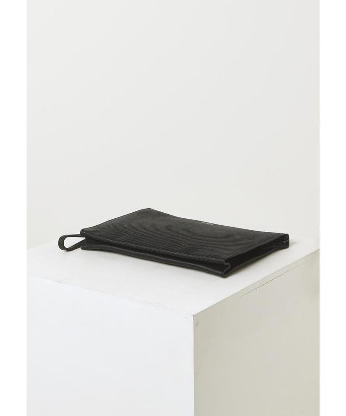닥스 남성 액세서리(DAKS MEN'S ACCESSORIES) 블랙 하우스 체크 소가죽 DBBA6F306BK