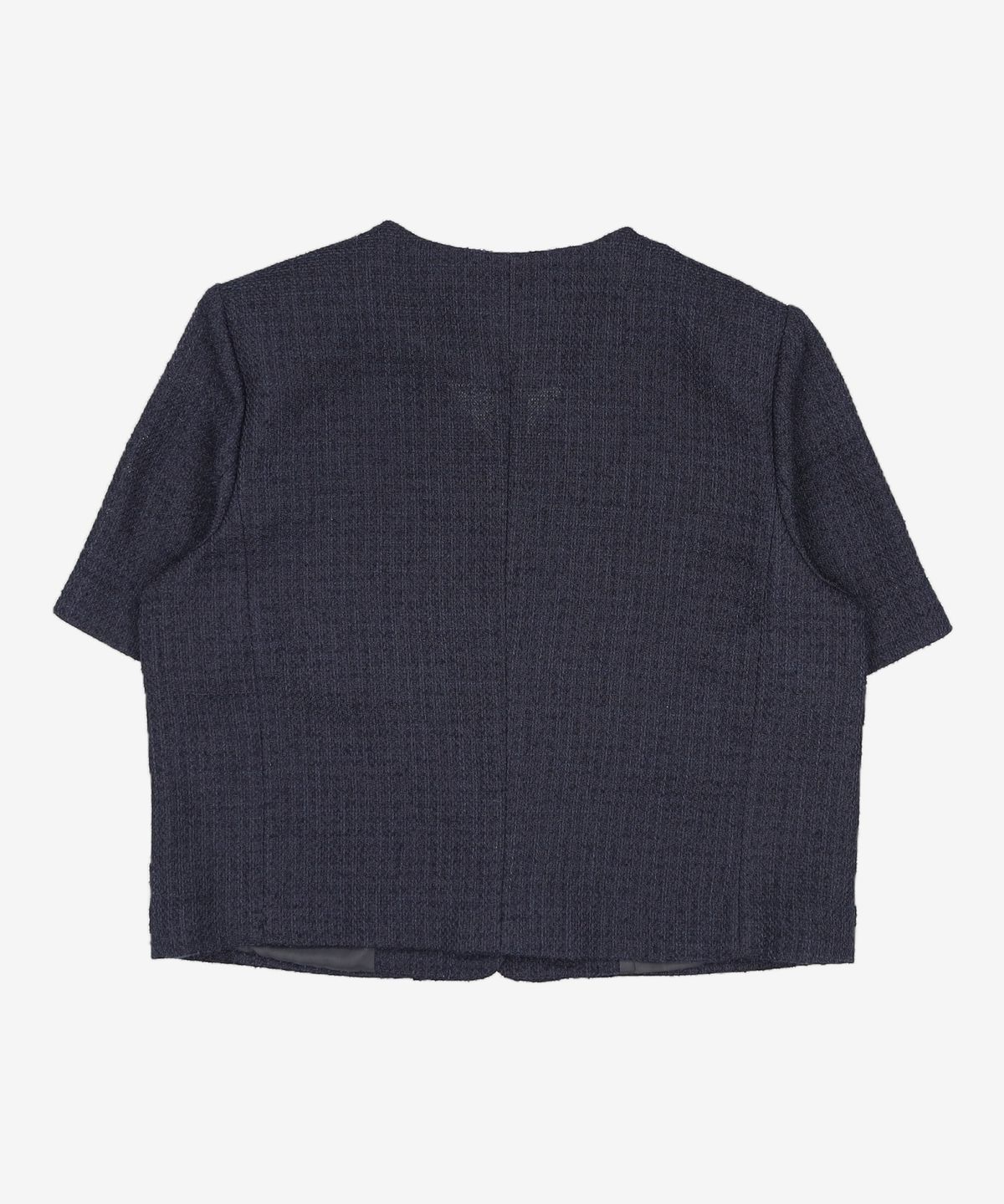 미쏘(MIXXO) 트위드 V넥 반팔자켓_MIWJKD513B M