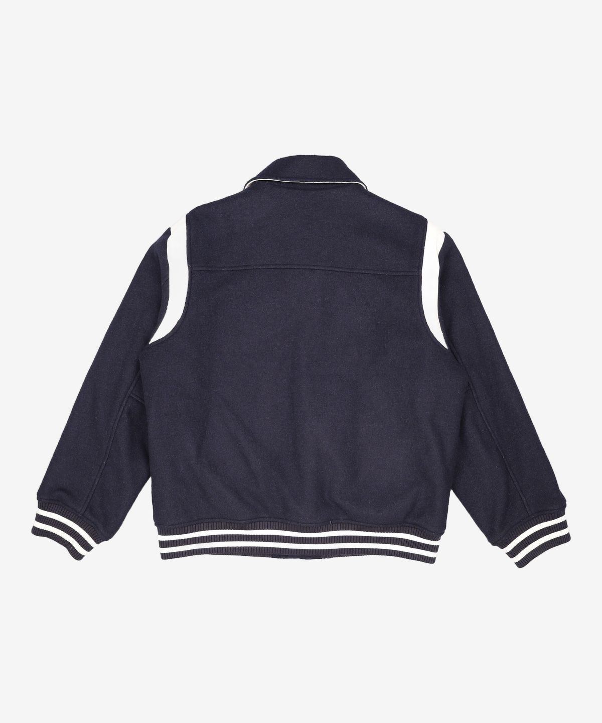 마리떼 프랑소와 저버(MARITHÉ + FRANҪOIS GIRBAUD) WOOL BLENDED VARSITY JACKET dark navy L