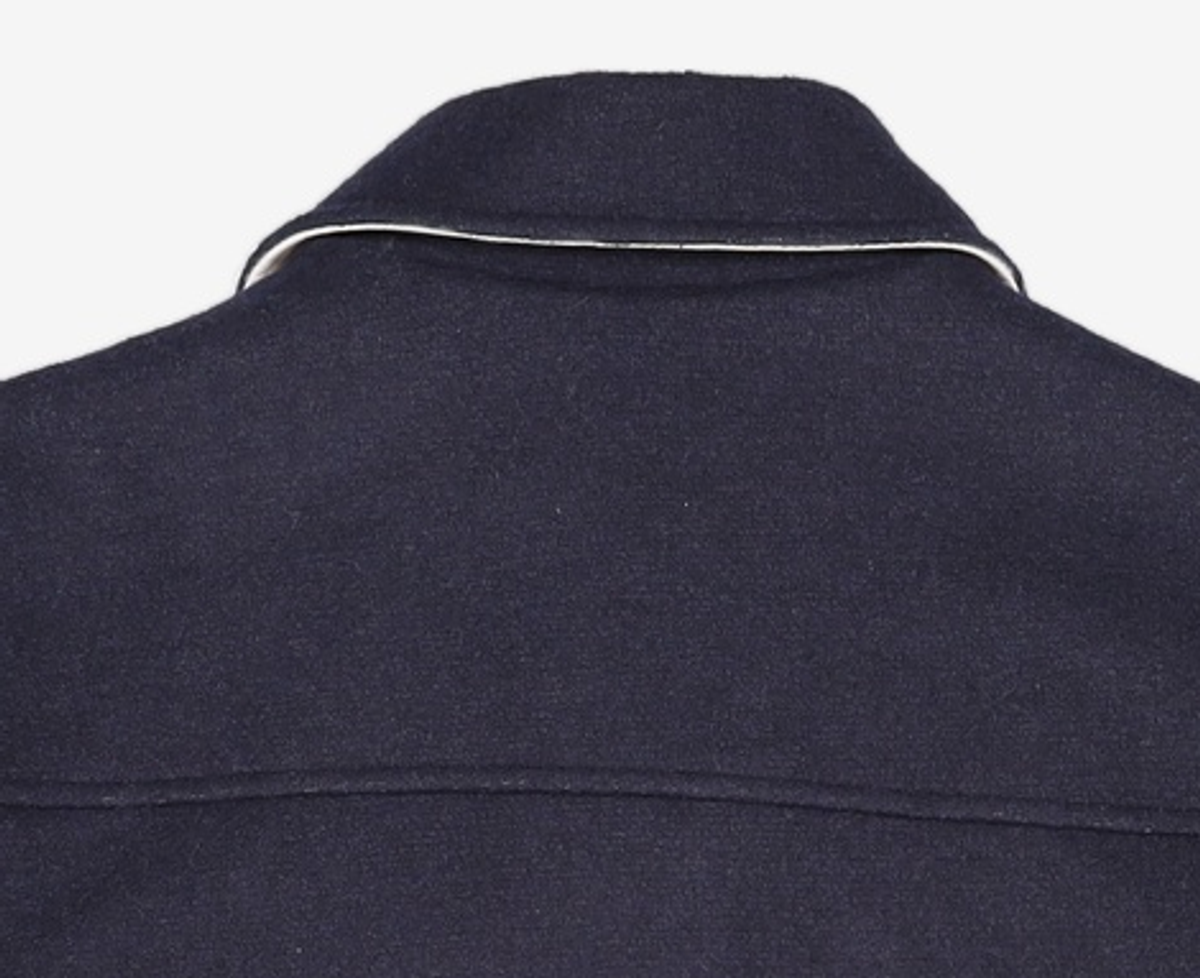 마리떼 프랑소와 저버(MARITHÉ + FRANҪOIS GIRBAUD) WOOL BLENDED VARSITY JACKET dark navy L