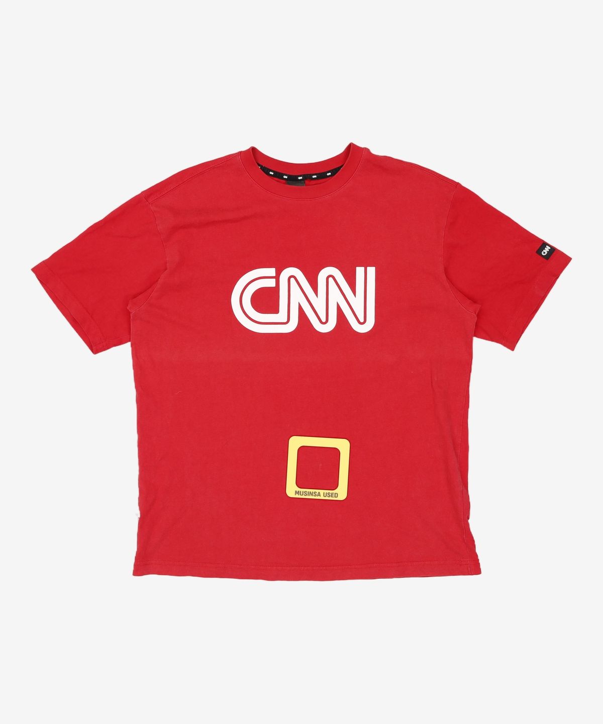 씨엔엔 어패럴(CNN APPAREL) CNN 베이직 빅로고 티셔츠 RED 100