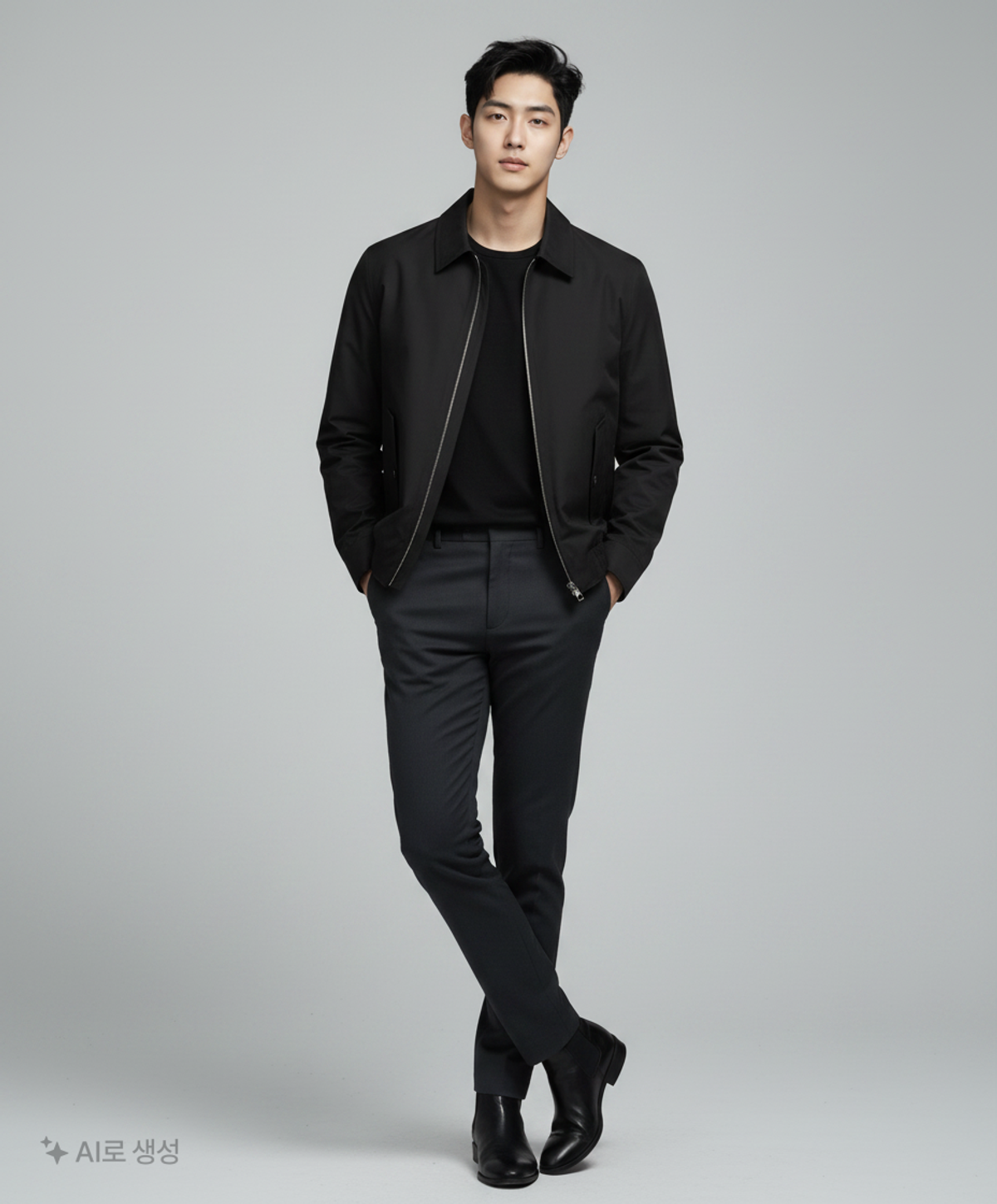 티엔지티(TNGT) Washed Cotton Swing Top Blouson (Black) TNJU5E104BK 95